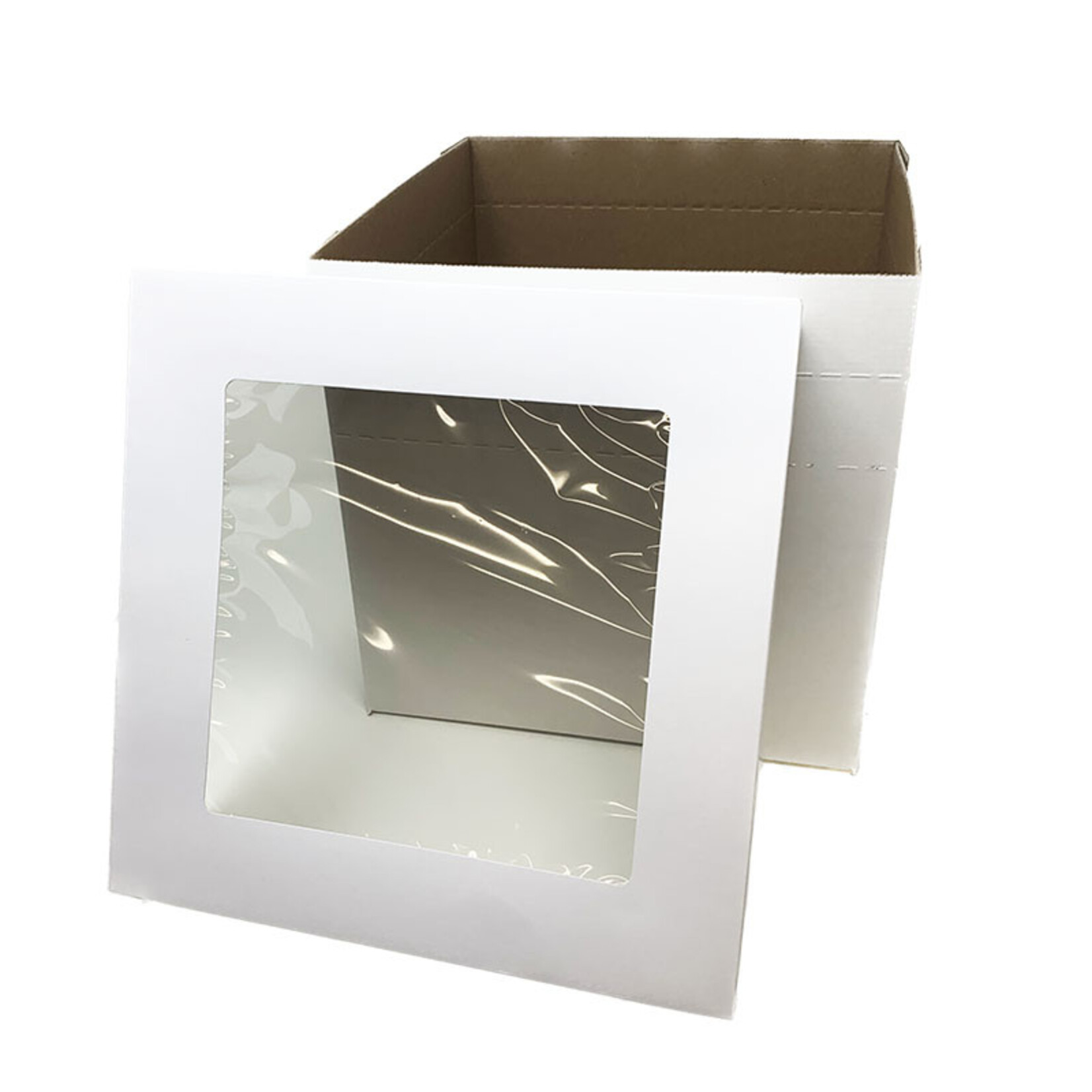 Enjay Enjay - Cake box - Corrugated w/window - 12x12x12'' (box of 25)