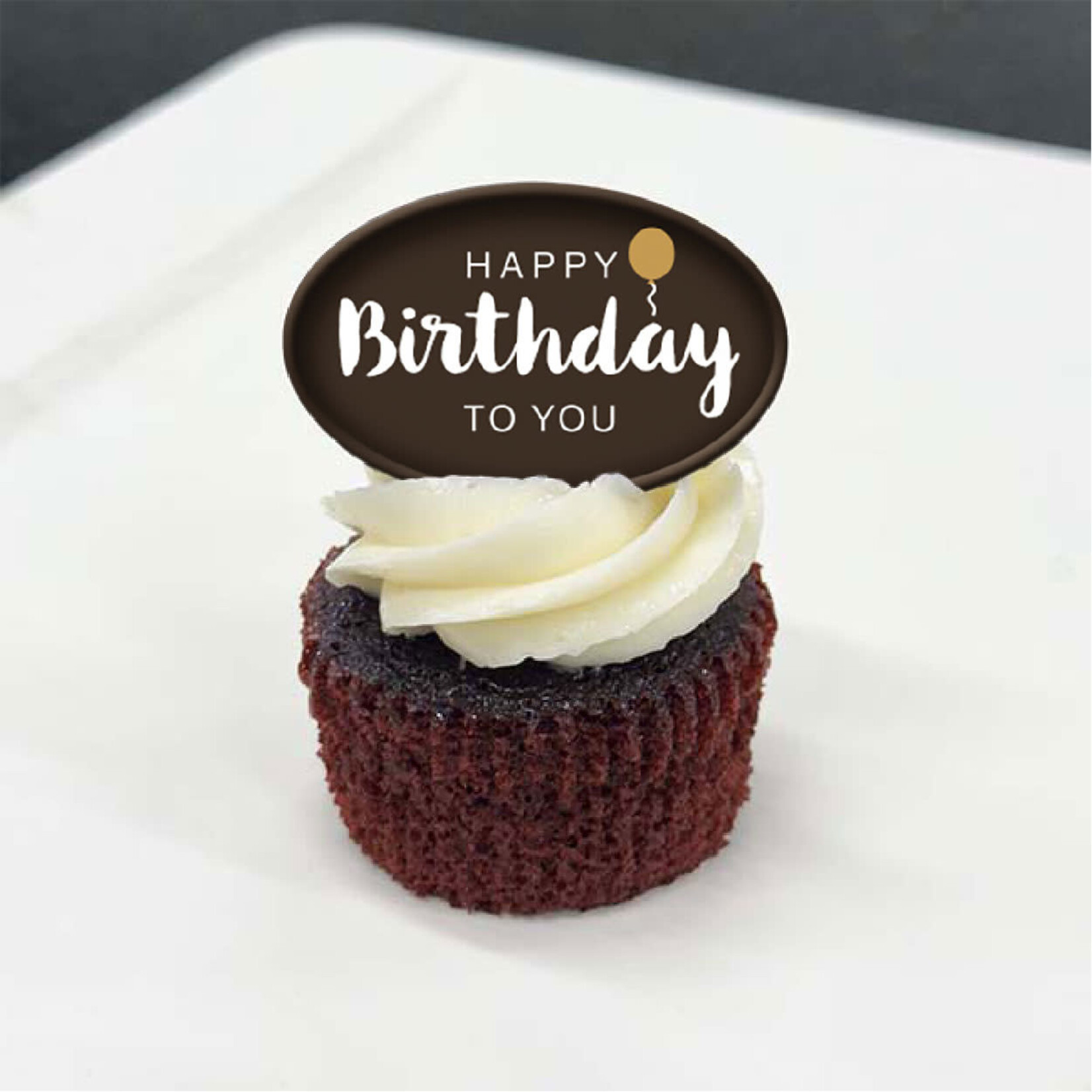 Dobla Dobla - Happy Birthday Oval Dark Chocolate (140 ct)