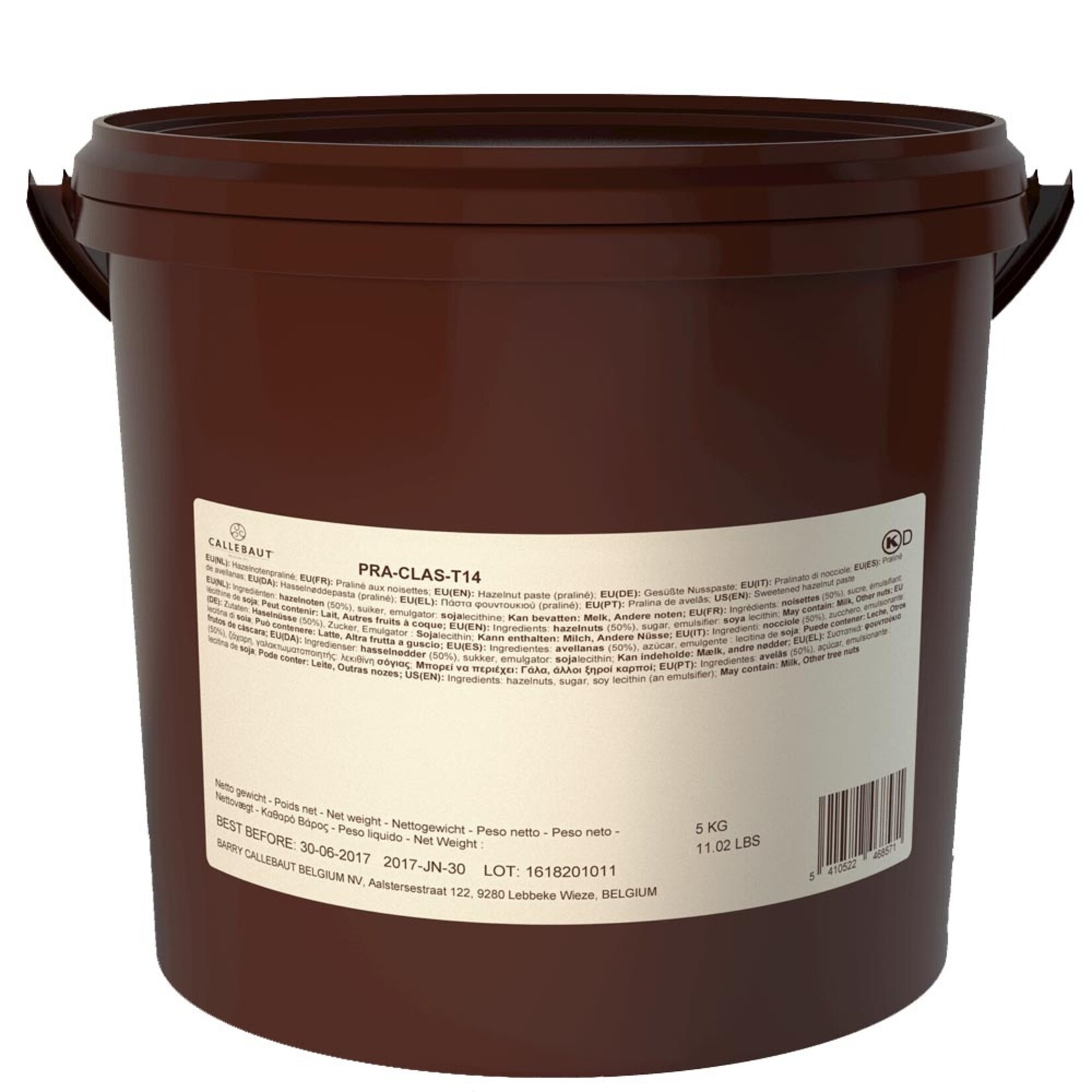 Callebaut Callebaut - Hazelnut Praline Paste - 50% Hazelnuts - 11 lb