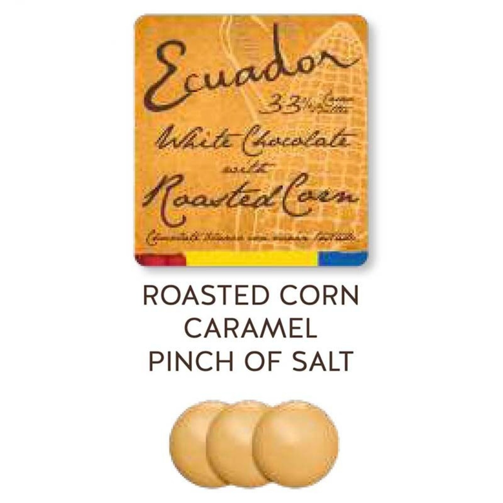 Republica del Cacao Republica del Cacao - Ecuador White Chocolate 33% with Roasted Corn - 5.5 lb