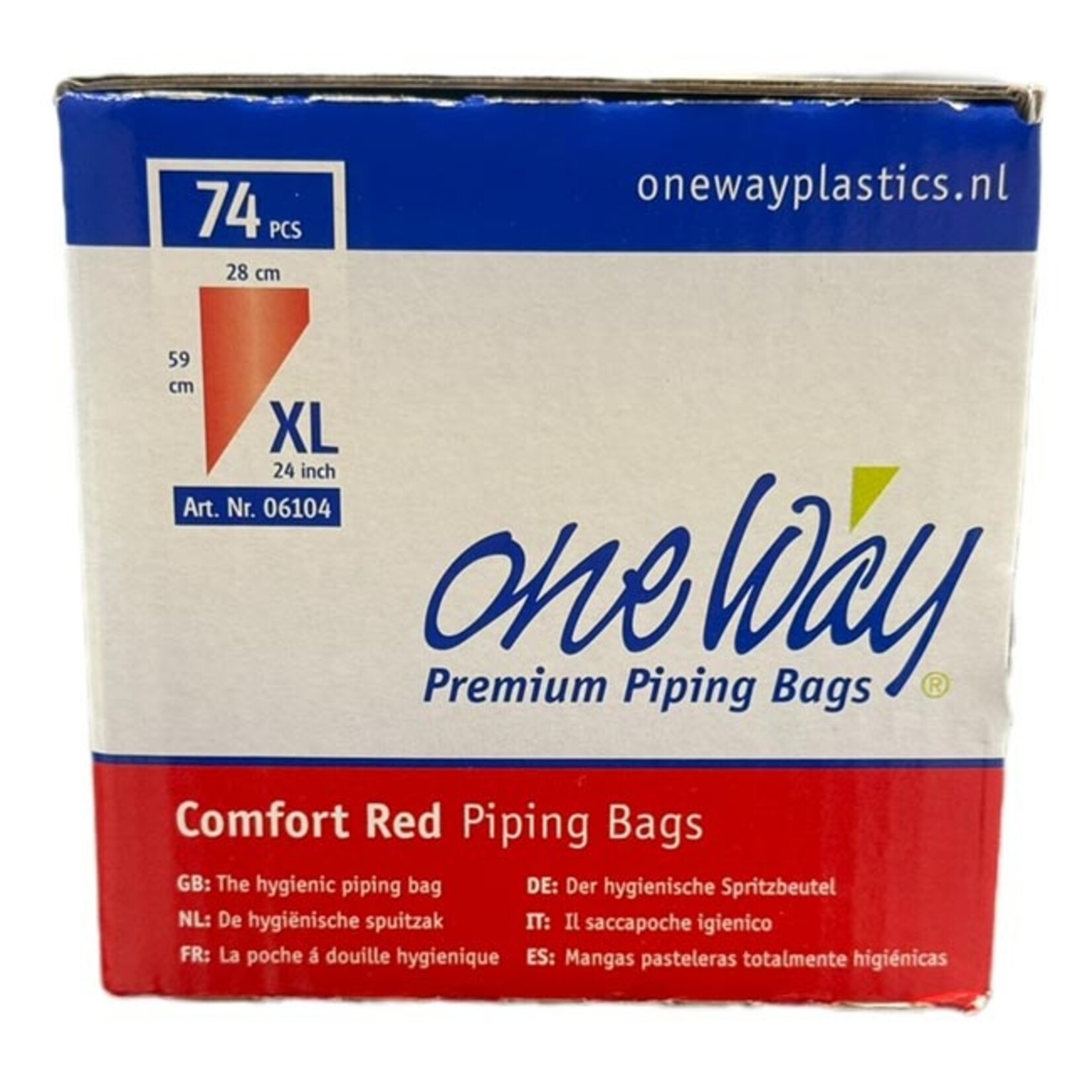 One Way One Way - Comfort Red Disposable Pastry Bags - 24" (74 ct)