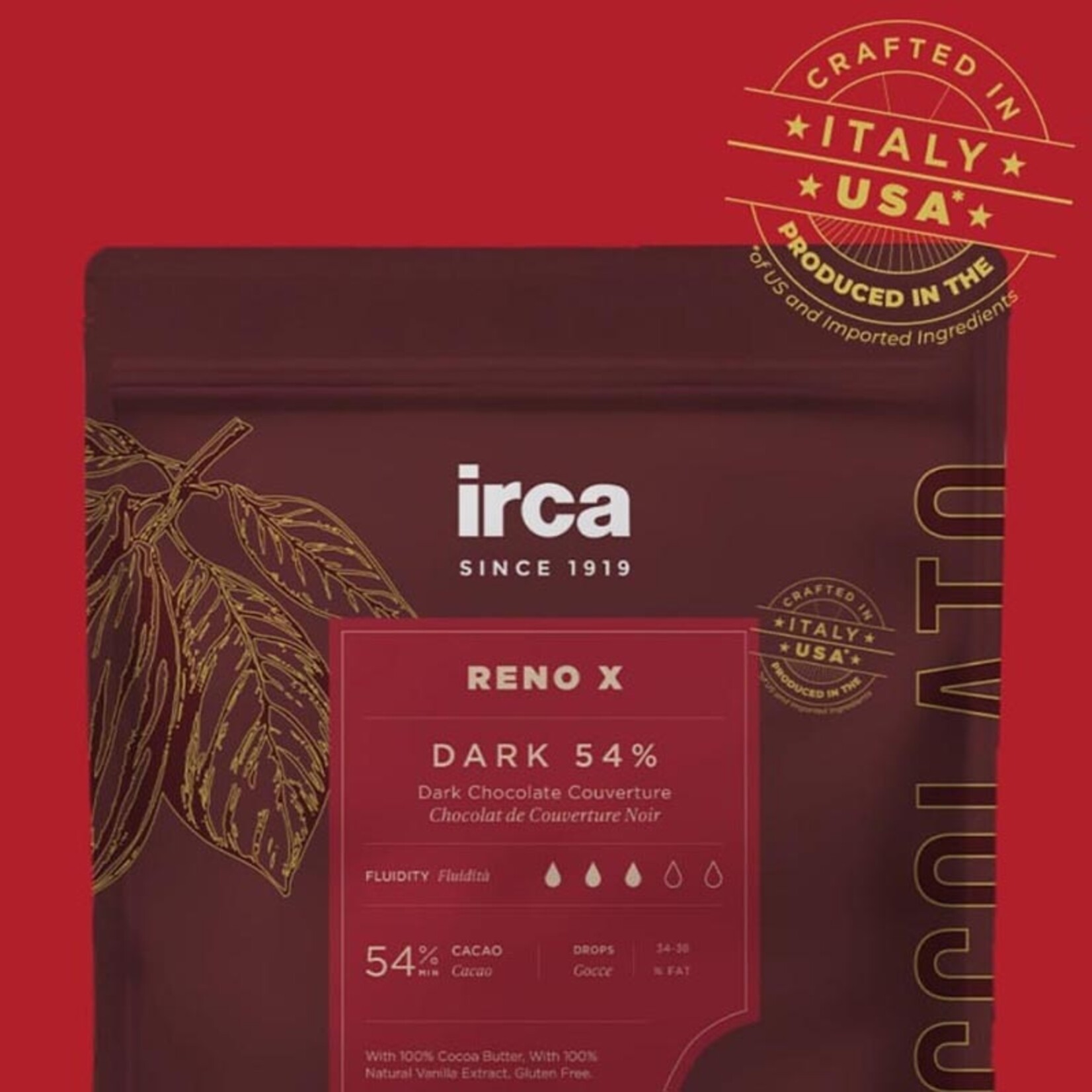 Irca Irca - Reno X Dark Chocolate 54% - 5.5 lb