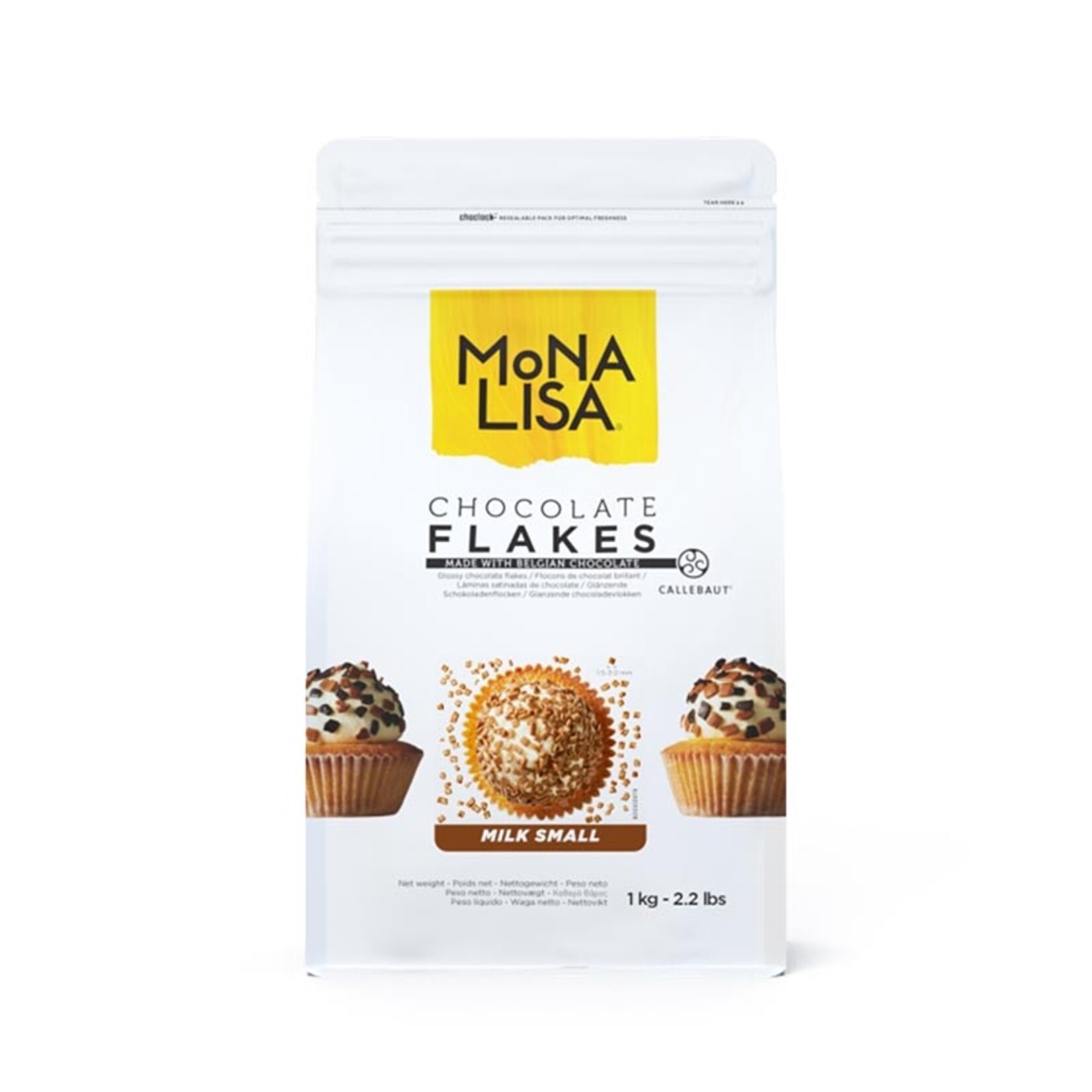 Mona Lisa Mona Lisa - Milk Chocolate Flakes, Small - 2.2 lb (box of 6)