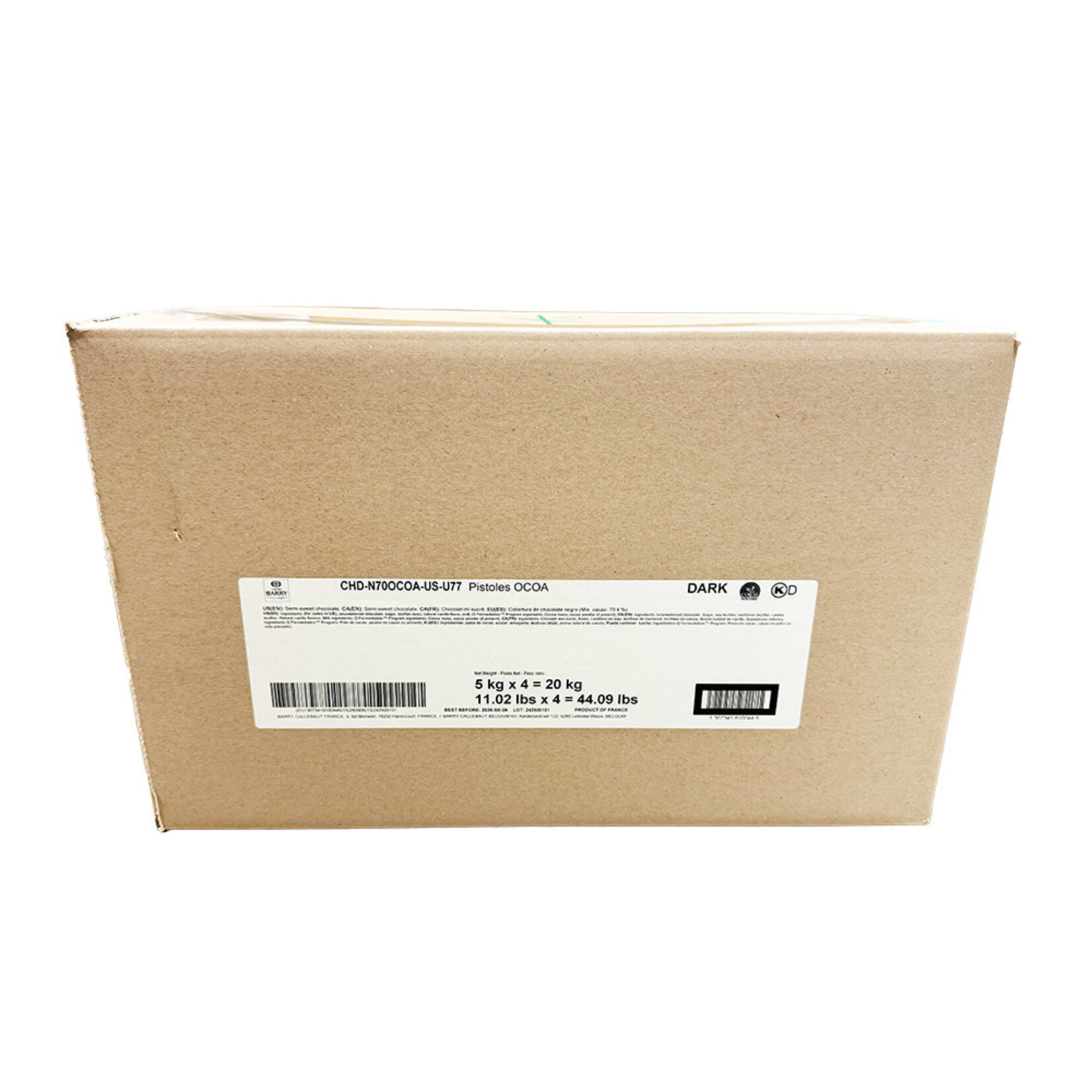 Cacao Barry Cacao Barry - Ocoa Dark Chocolate 70% - 11 lb (box of 4)