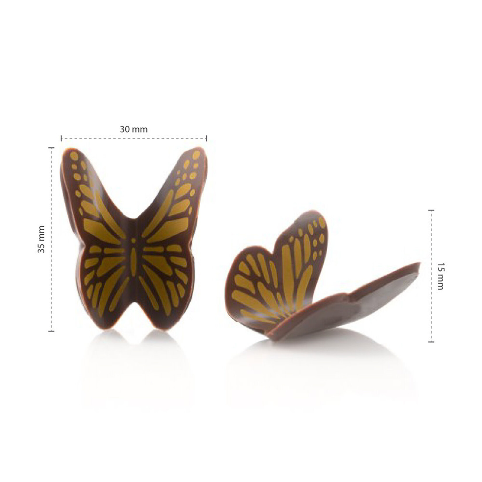 Dobla Dobla - Dark Chocolate 3D Butterfly (120 ct)