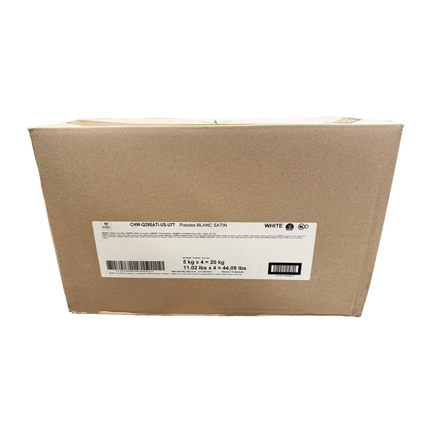 Cacao Barry Cacao Barry - Blanc Satin White Chocolate 29% - 11 lb (box of 4)