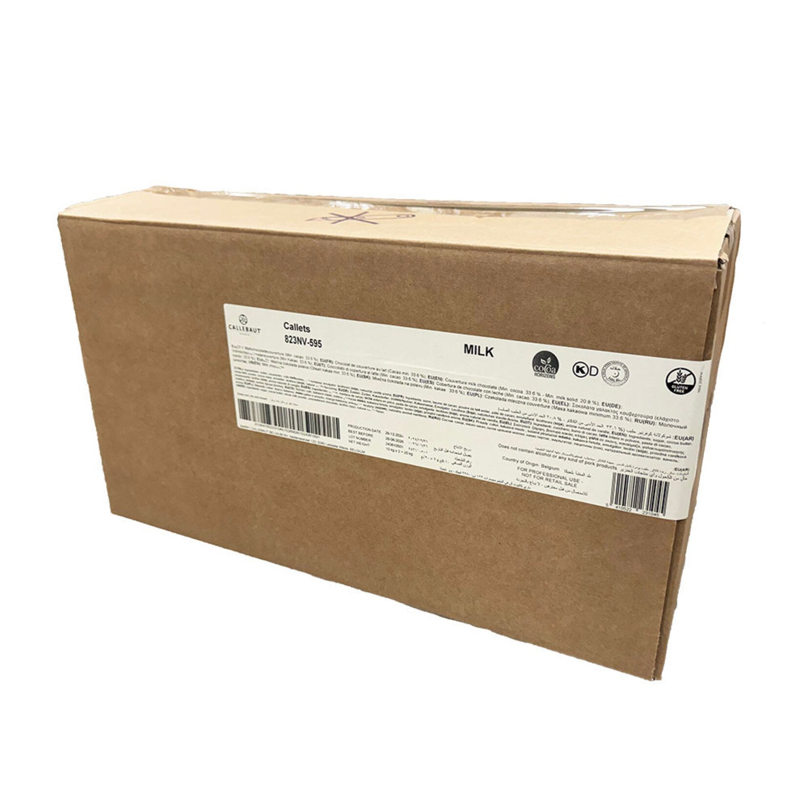 Callebaut Callebaut - 823 Milk Chocolate 33.6% - 22 lb (box of 2)