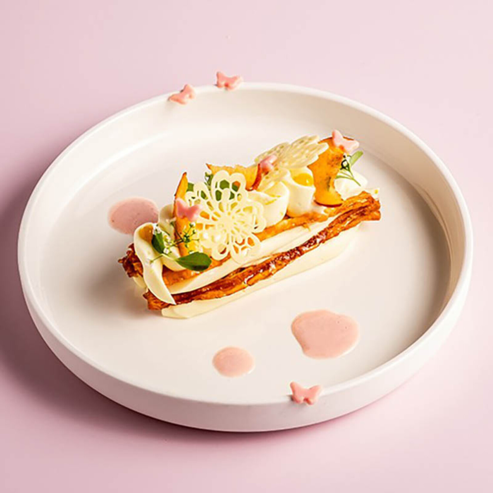 Dobla Dobla - White Chocolate Lace Flower (96 ct)