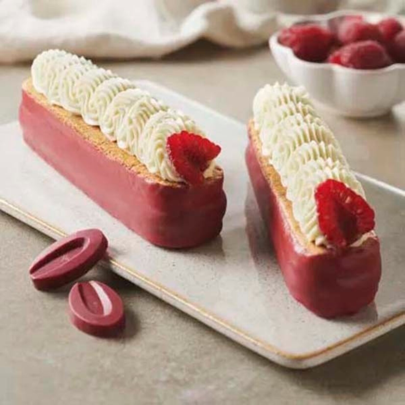 Valrhona Valrhona - Inspiration Framboise (Raspberry) Fruit Couverture Drops - 6.6 lb (box of 3)