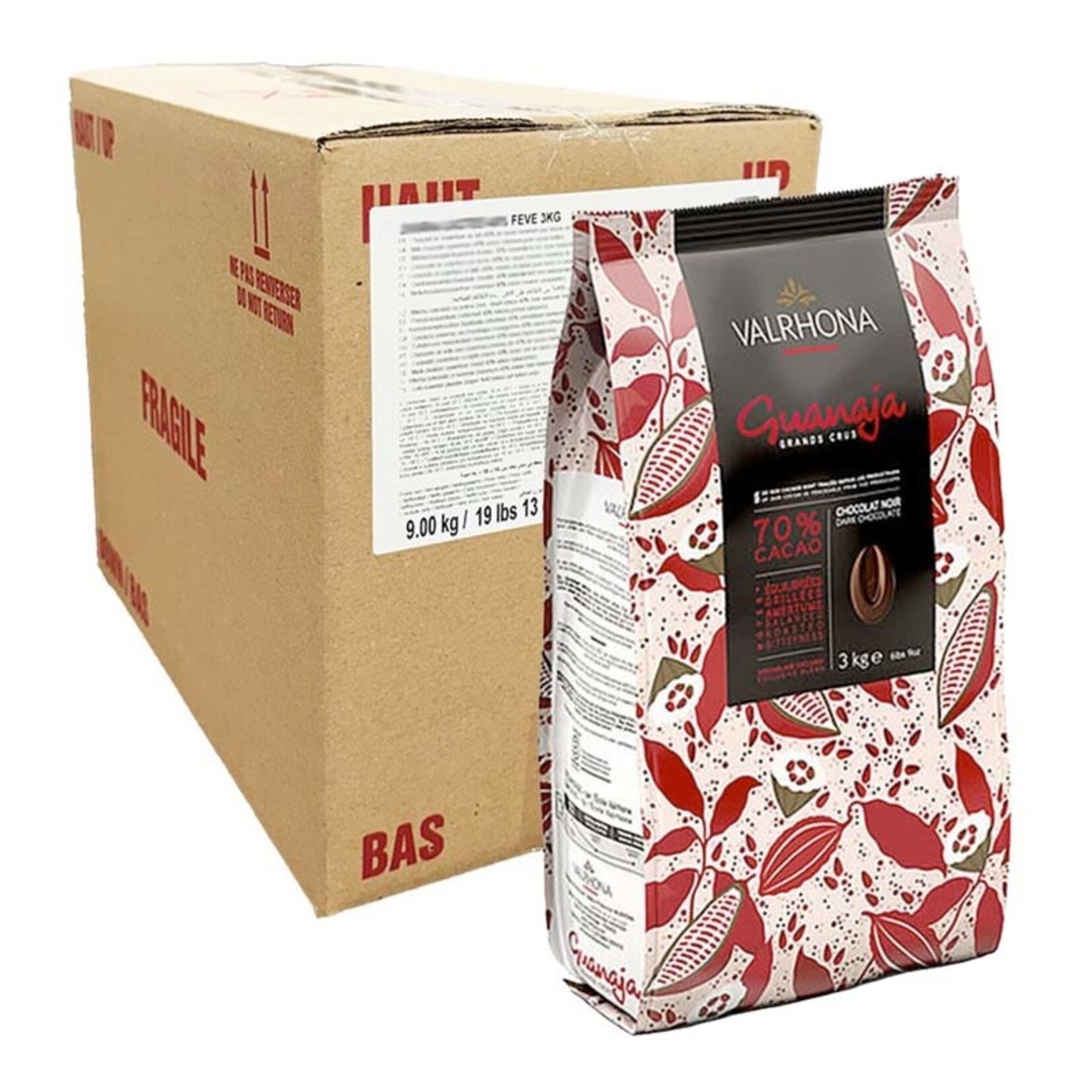 Valrhona Valrhona - Guanaja Dark Chocolate 70% - 6.6 lb (box of 3)