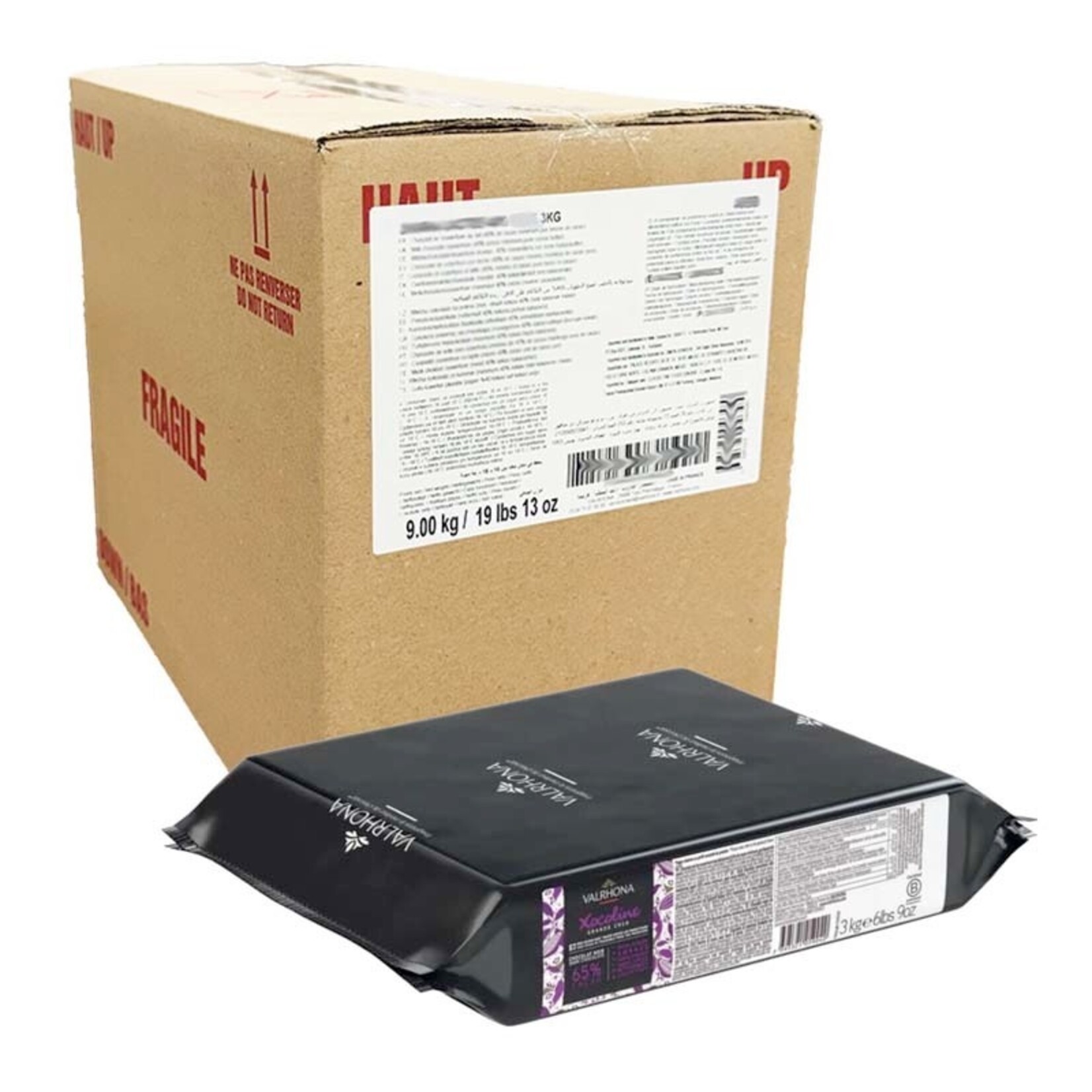 Valrhona Valrhona - Xocoline Sugar Free Dark Chocolate 65% - 6.6 lb (box of 5)