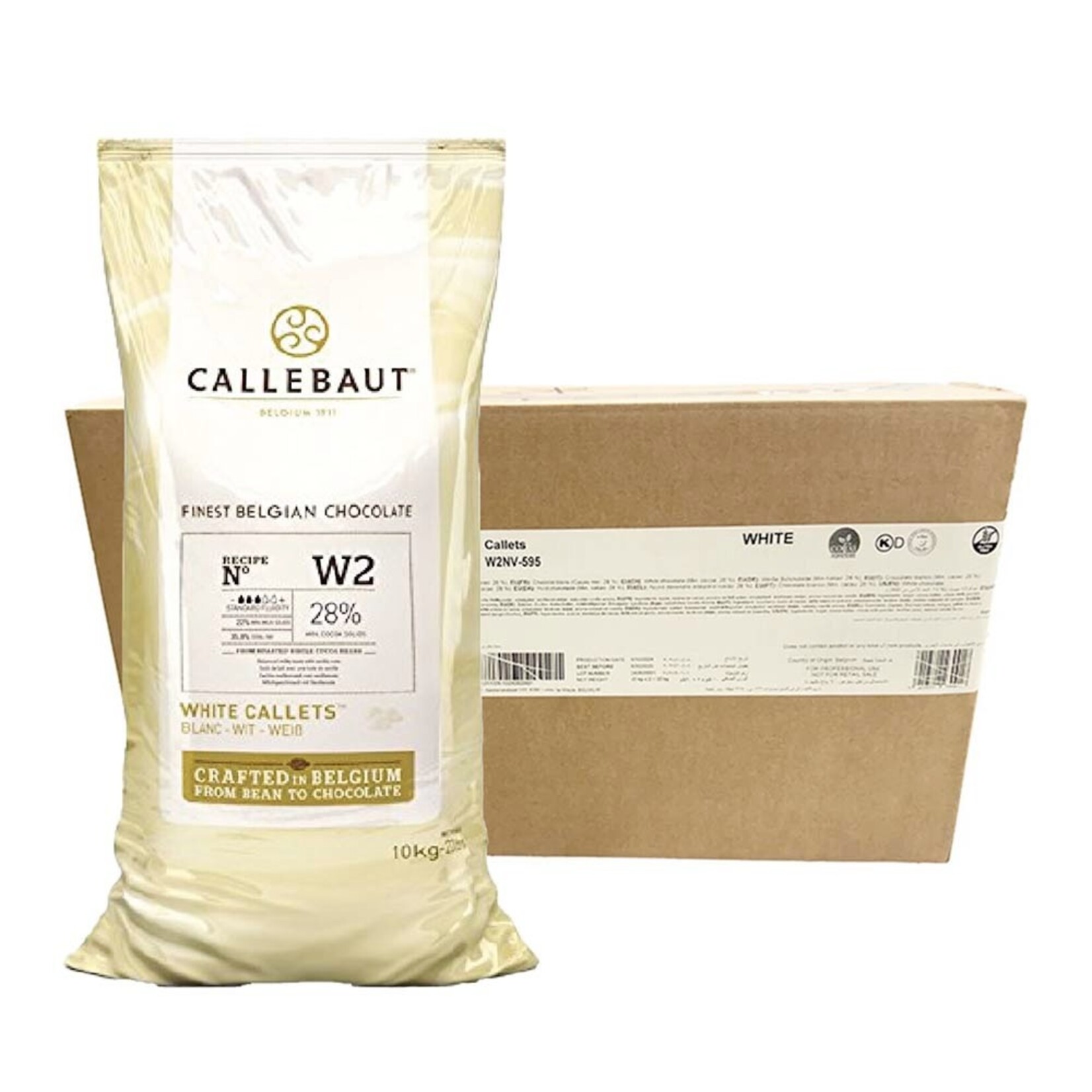 Callebaut Callebaut - W2 White Chocolate 28% - 22 lb (box of 2)