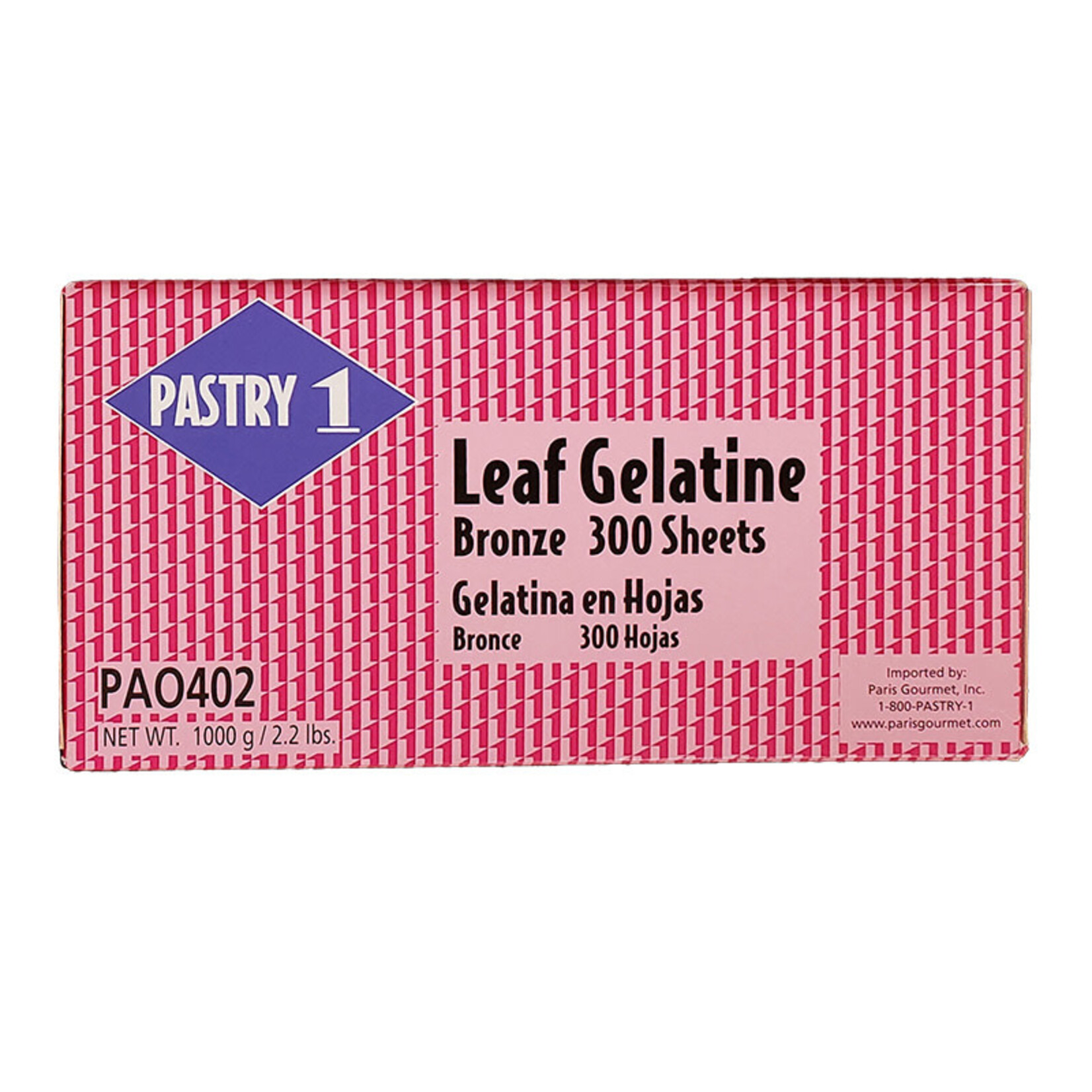 Pastry 1 Pastry 1 - Bronze Gelatin Sheets (300 ct) (box of 6)
