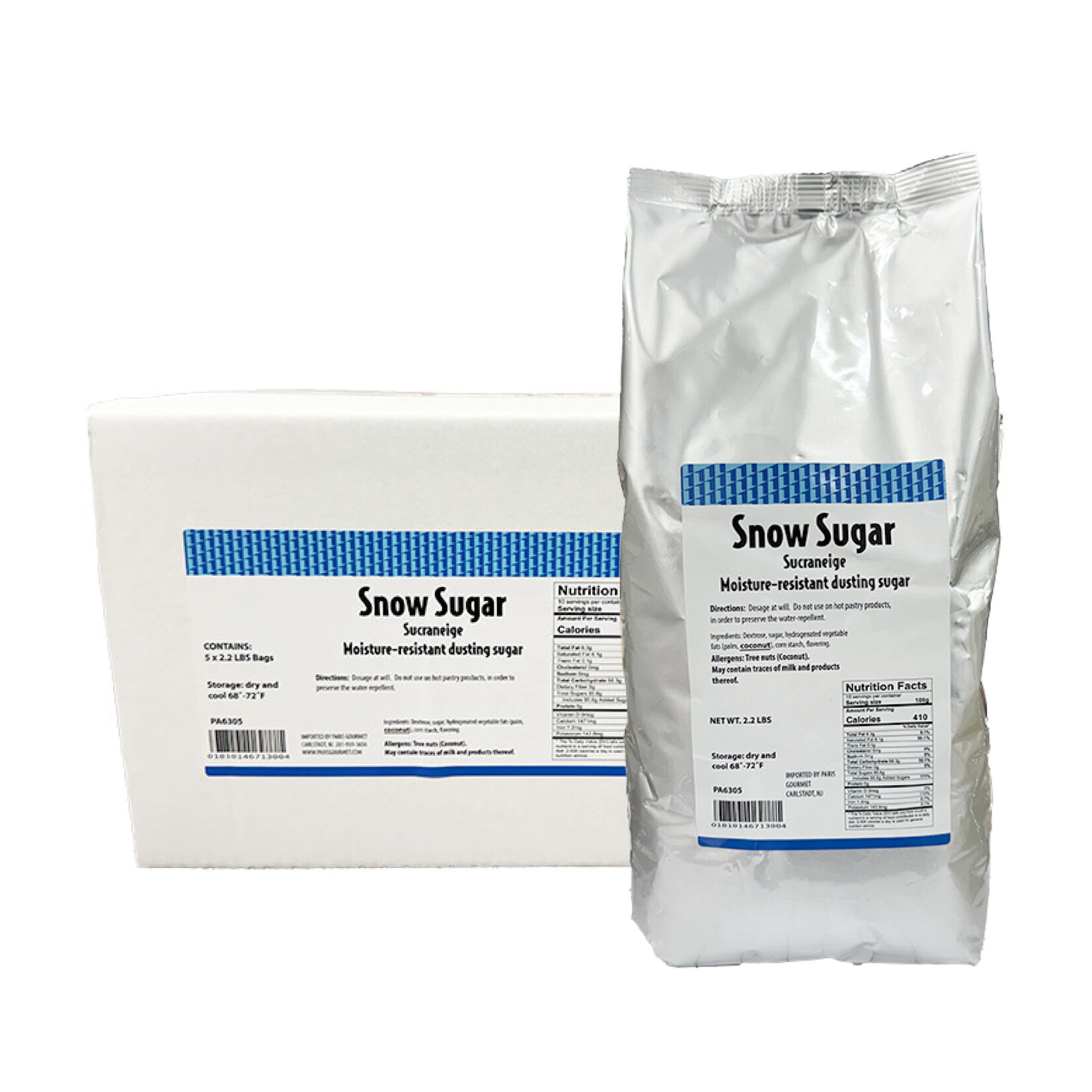 Pastry 1 Pastry 1 - Snow White Sugar, Fine - 2.2 lb (box of 5)