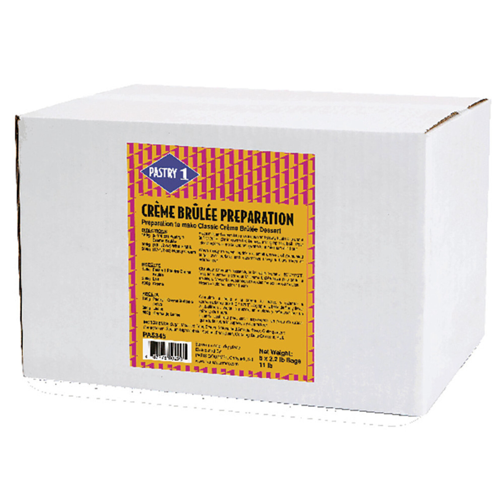 Pastry 1 Pastry 1 - Creme Brulee Mix - 2.2 lb (box of 5)