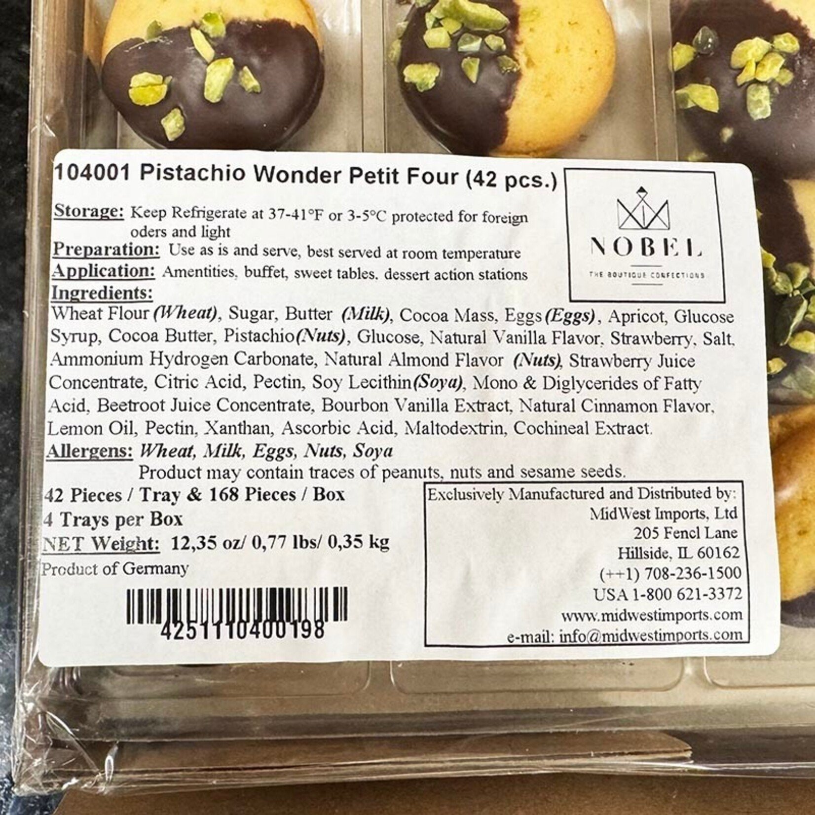 Nobel Nobel - Pistachio Wonder Cookie (168 ct)