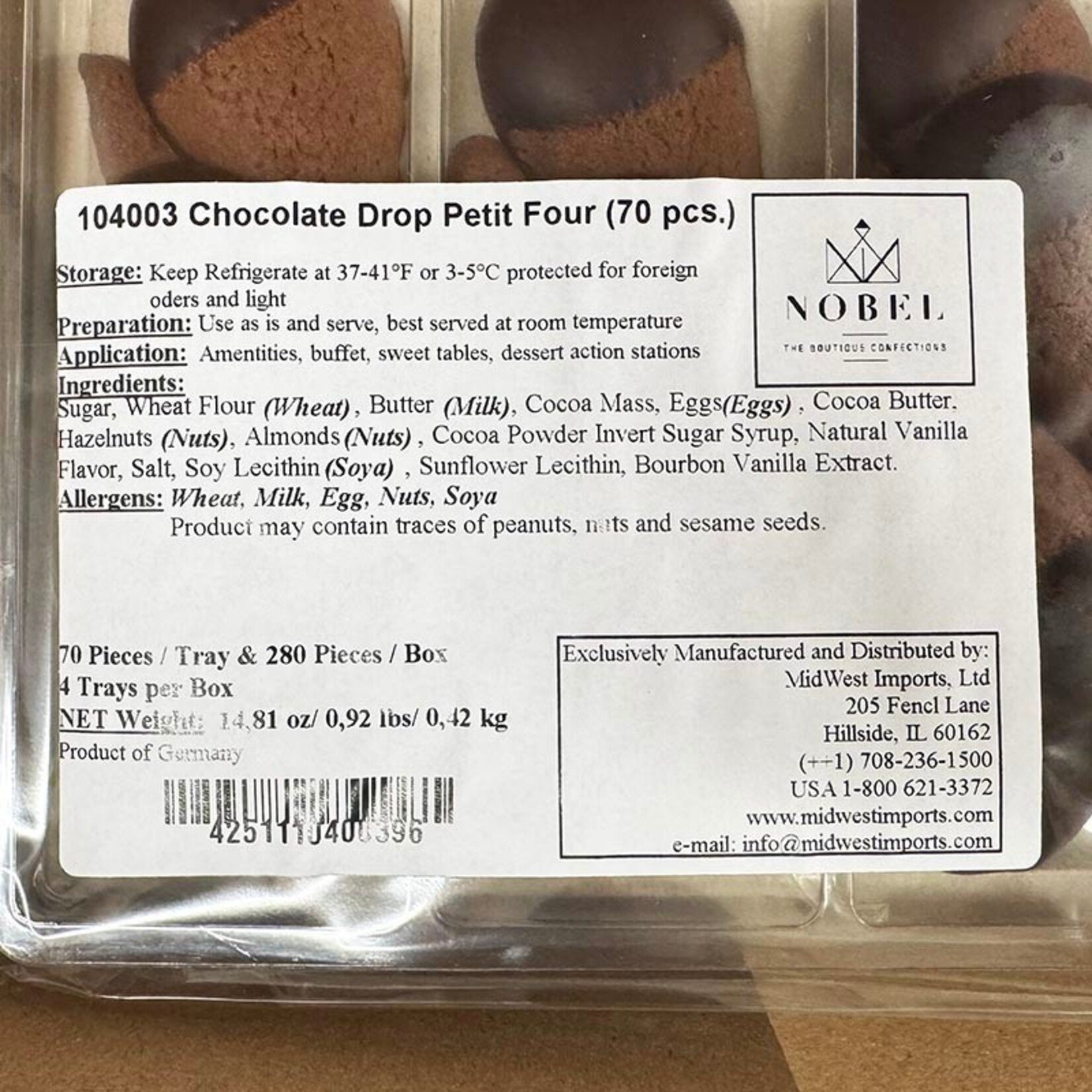 Nobel Nobel - Chocolate Drop Cookie (280 ct)