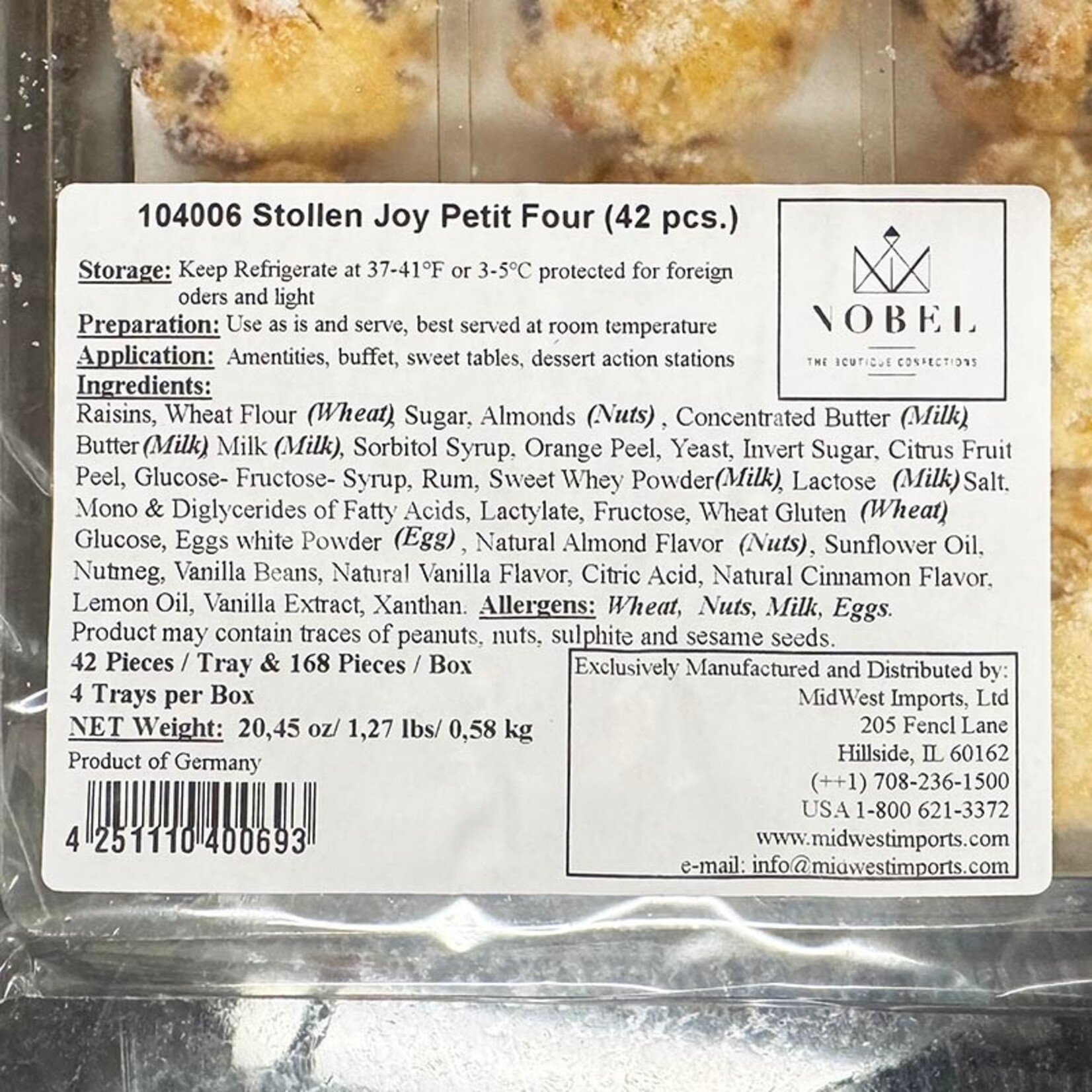 Nobel Nobel - Stollen Joy Cookies (168 ct)