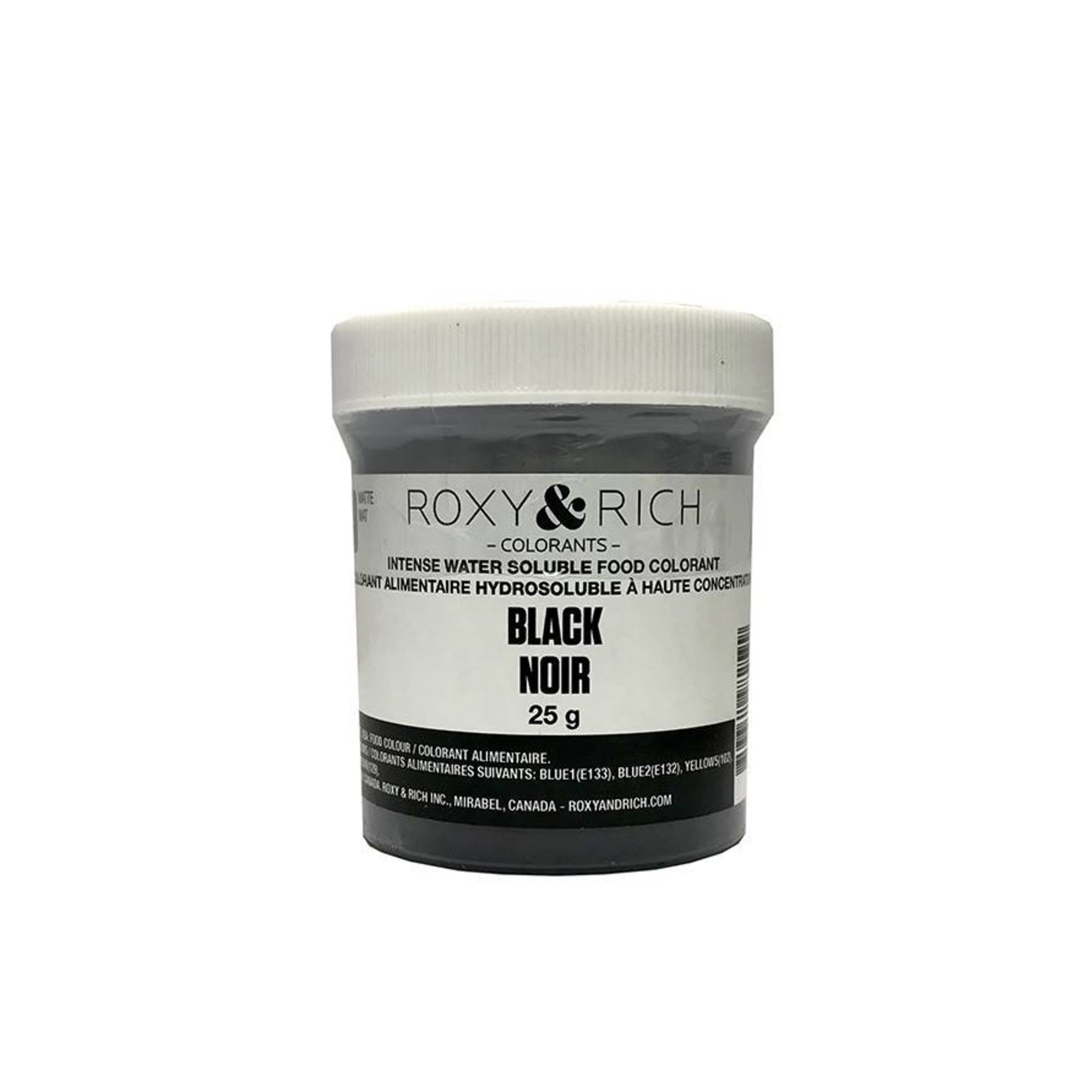 Roxy & Rich Roxy & Rich - Water Soluble Powdered Color, Black - 25 g