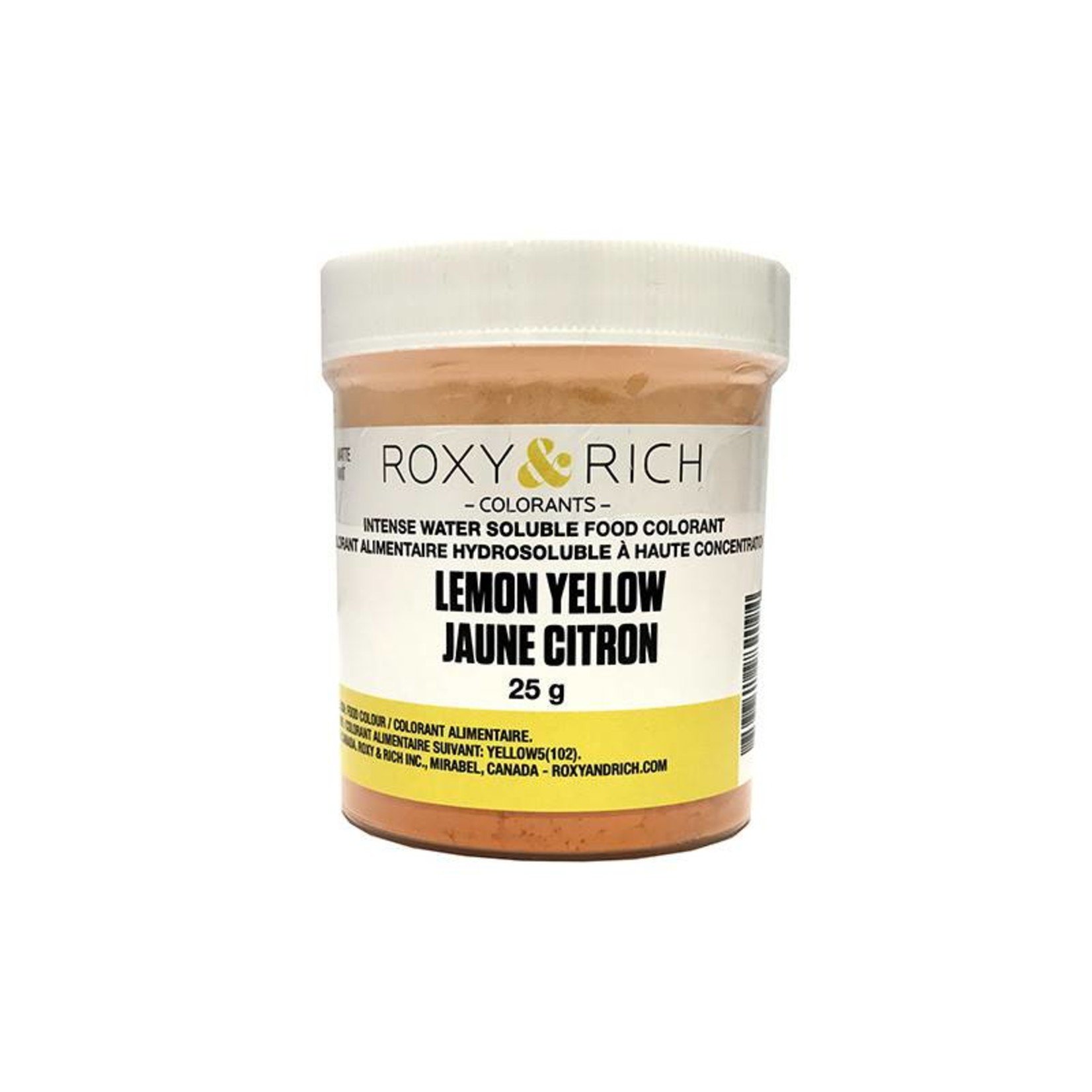 Roxy & Rich Roxy & Rich - Water Soluble Powdered Color, Lemon Yellow - 25 g