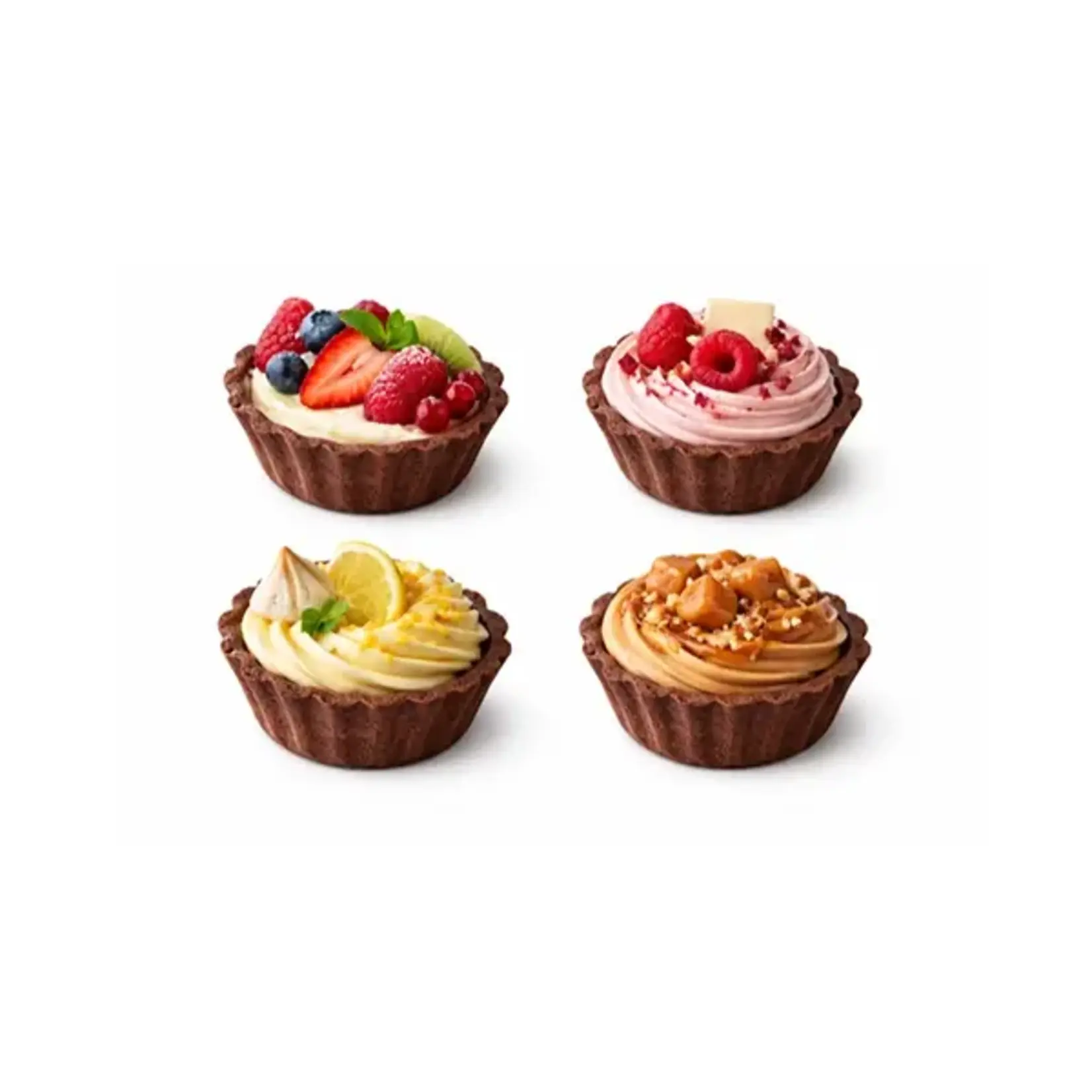 Atelier Atelier - Fluted Chocolate Round Tart - 2.12" (250 ct)