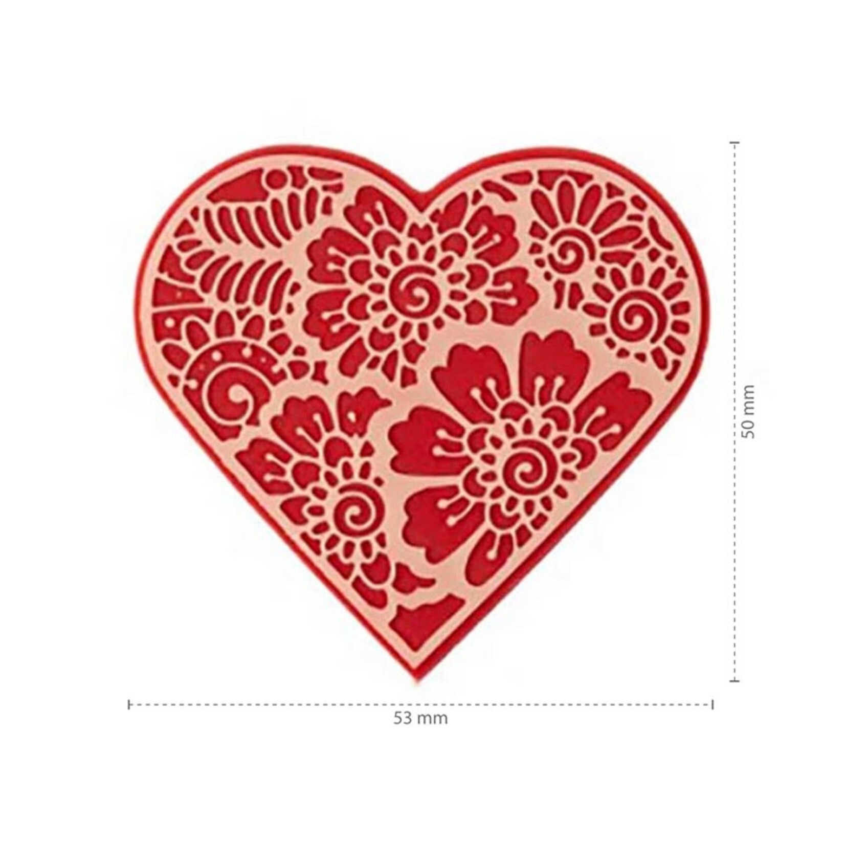 Dobla Dobla - Red Layered Chocolate Heart (96 ct)