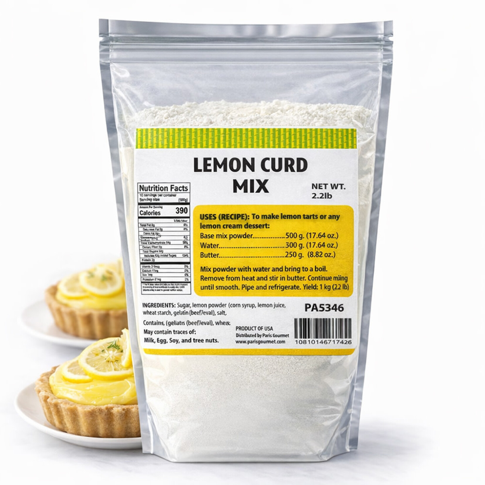Pastry 1 Pastry 1 - Lemon Curd Mix - 2.2 lb (box of 5)