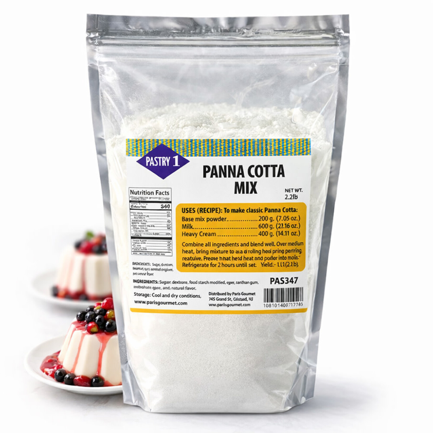 Pastry 1 Pastry 1 - Panna Cotta Mix - 2.2 lb (box of 5)