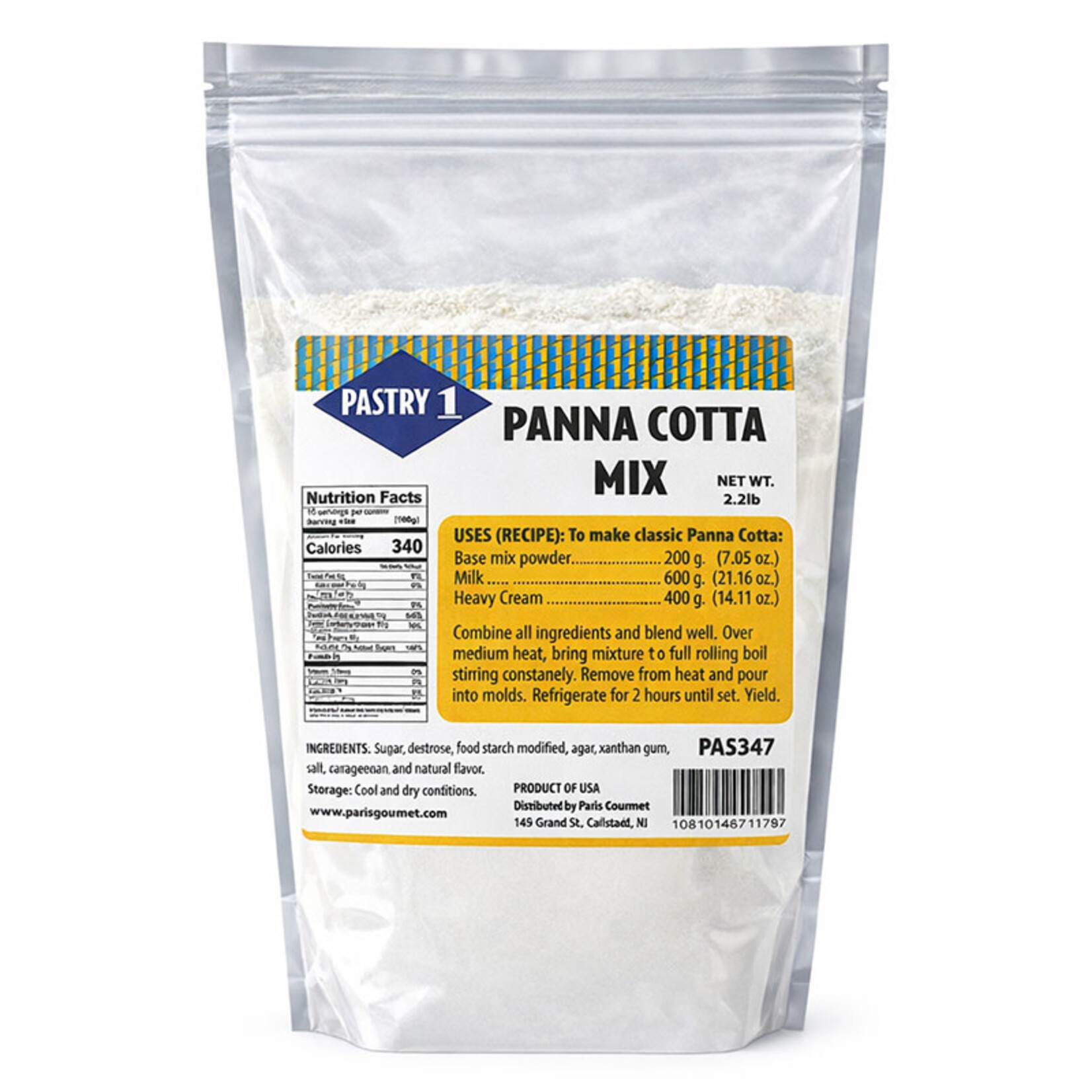 Pastry 1 Pastry 1 - Panna Cotta Mix - 2.2 lb