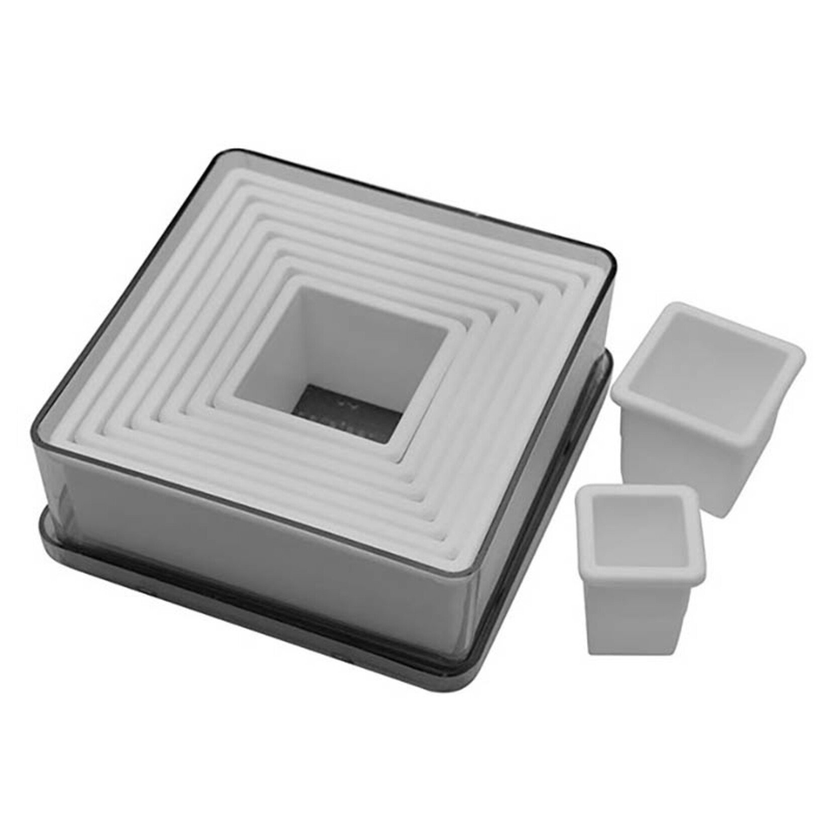 Ateco Ateco - Plain Square Cutter, Plastic (9 ct)