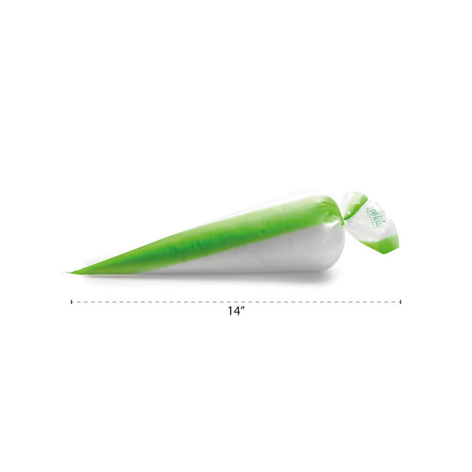 One Way One Way - Masterline Green Disposable Pastry Bags - 14" (100 ct)