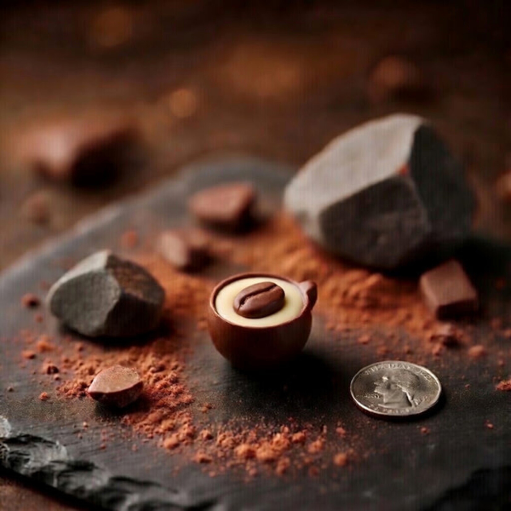 Atelier Atelier - Dark Chocolate Mini Coffee Cup - 1" (120 ct)