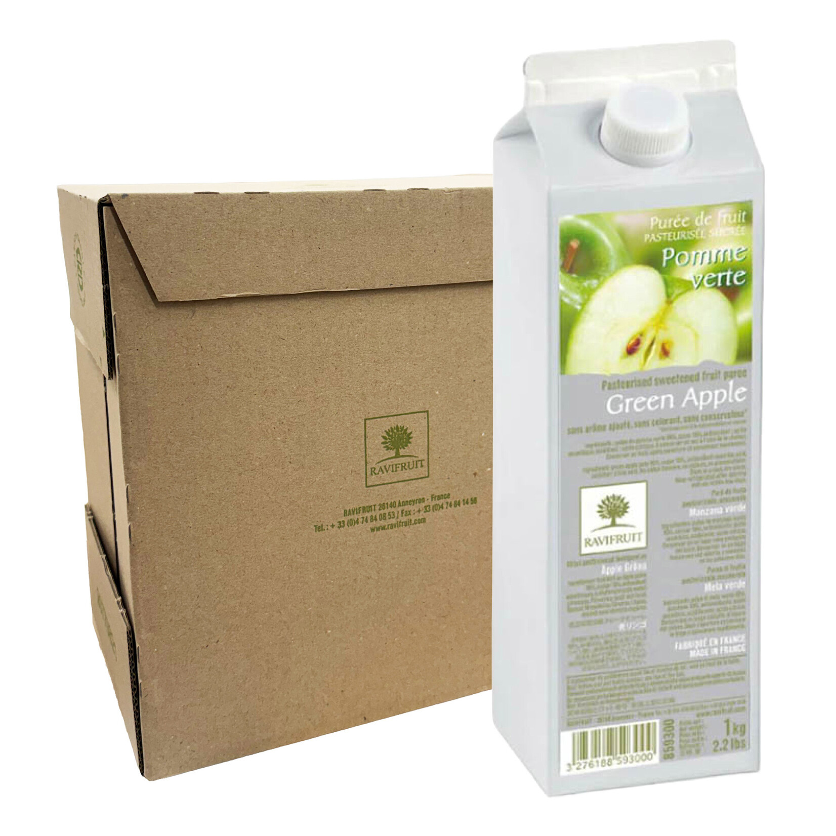 Ravifruit Ravifruit - Apple Ambient Puree - 2.2 lb (box of 6)