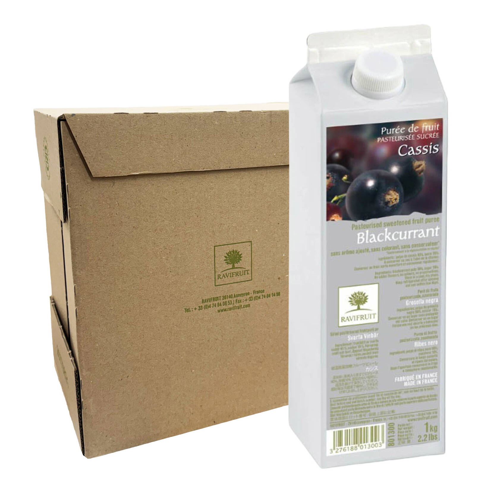 Ravifruit Ravifruit - Black Currant Ambient Puree - 2.2 lb (box of 6)