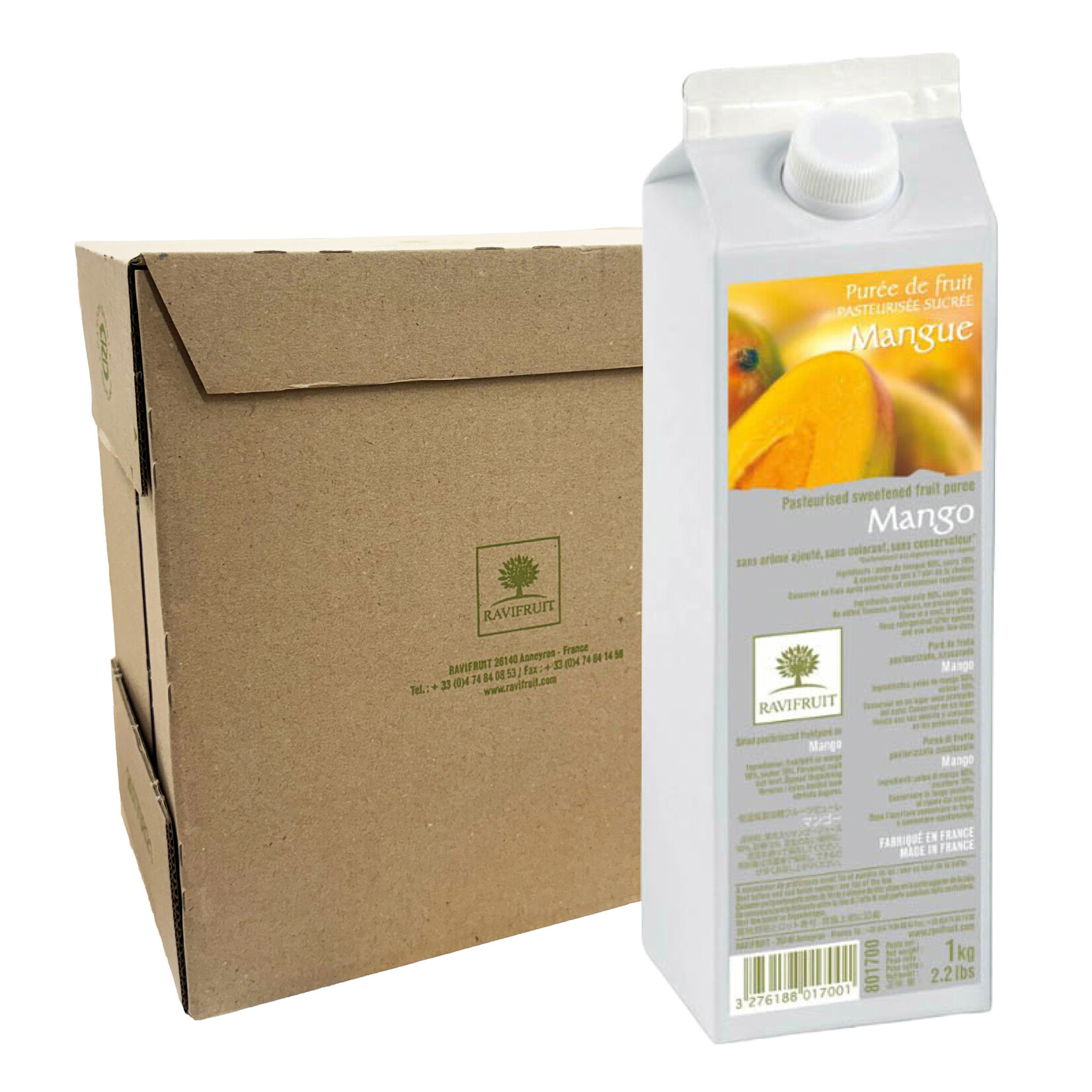 Ravifruit Ravifruit - Mango Ambient Puree - 2.2 lb (box of 6)