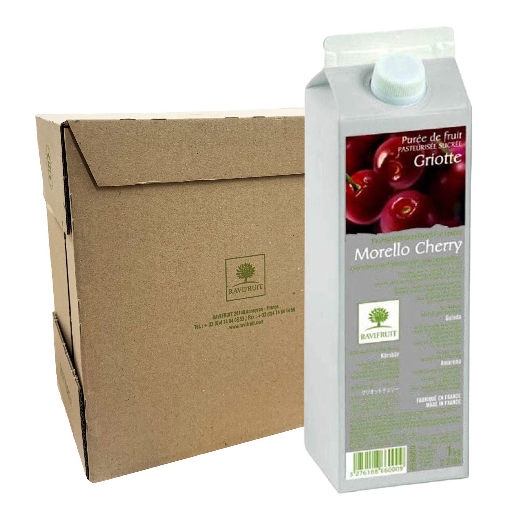 Ravifruit Ravifruit - Morello Cherry Ambient Puree - 2.2 lb (box of 6)