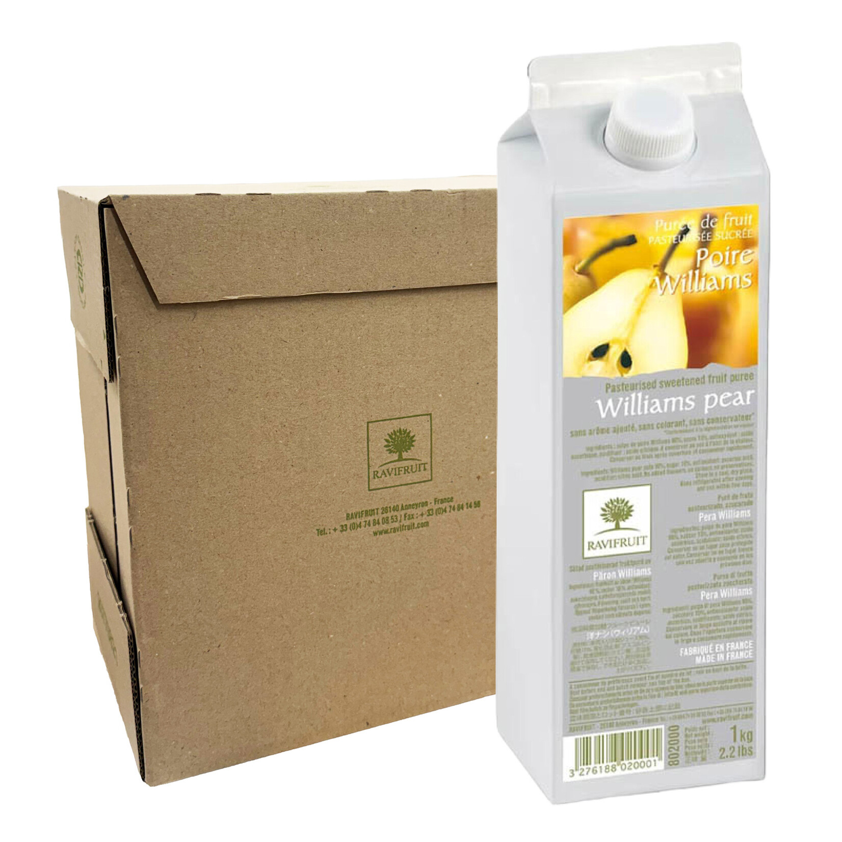 Ravifruit Ravifruit - Pear Ambient Puree - 2.2 lb (box of 6)