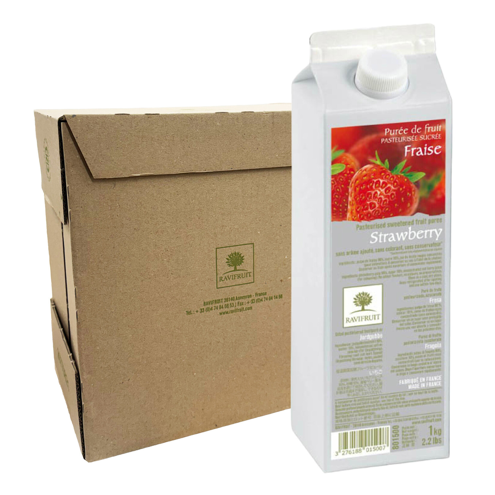 Ravifruit Ravifruit - Strawberry Ambient Puree - 2.2 lb (box of 6)