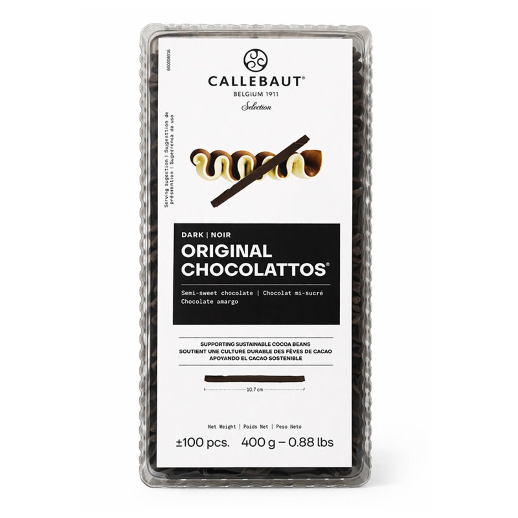 Callebaut Callebaut - Dark Chocolate Chocolattos (100 ct)