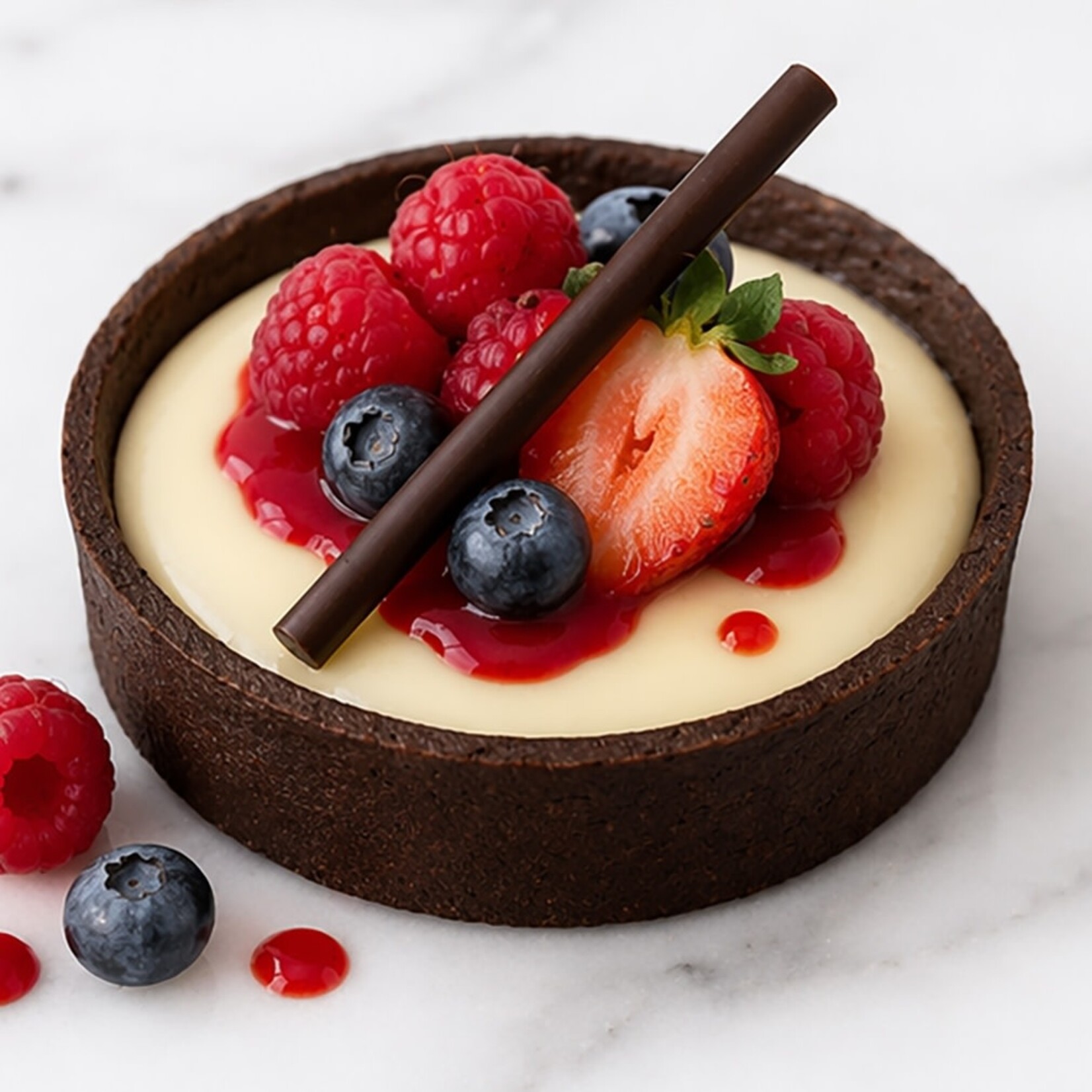 Atelier Atelier - Jet Black Chocolate Round Tart Shell - 3.93" (72 ct)
