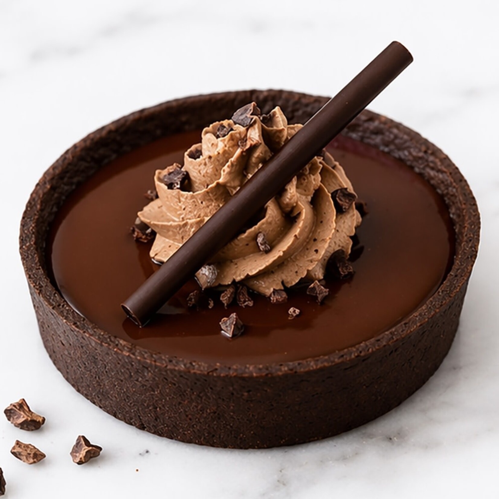Atelier Atelier - Jet Black Chocolate Round Tart Shell - 3.93" (72 ct)