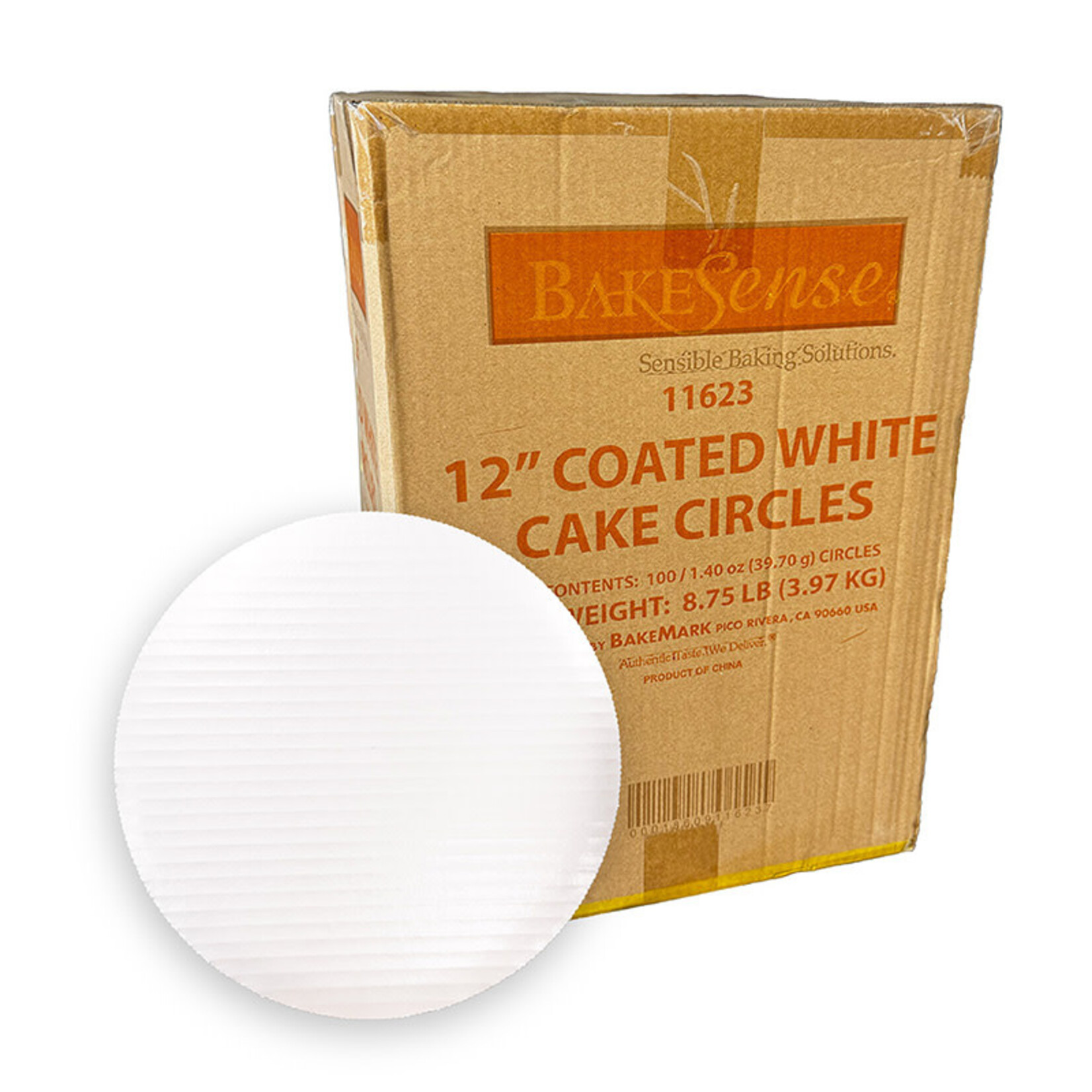 BakeSense Cake Pad Circle - 12" (box of 100)