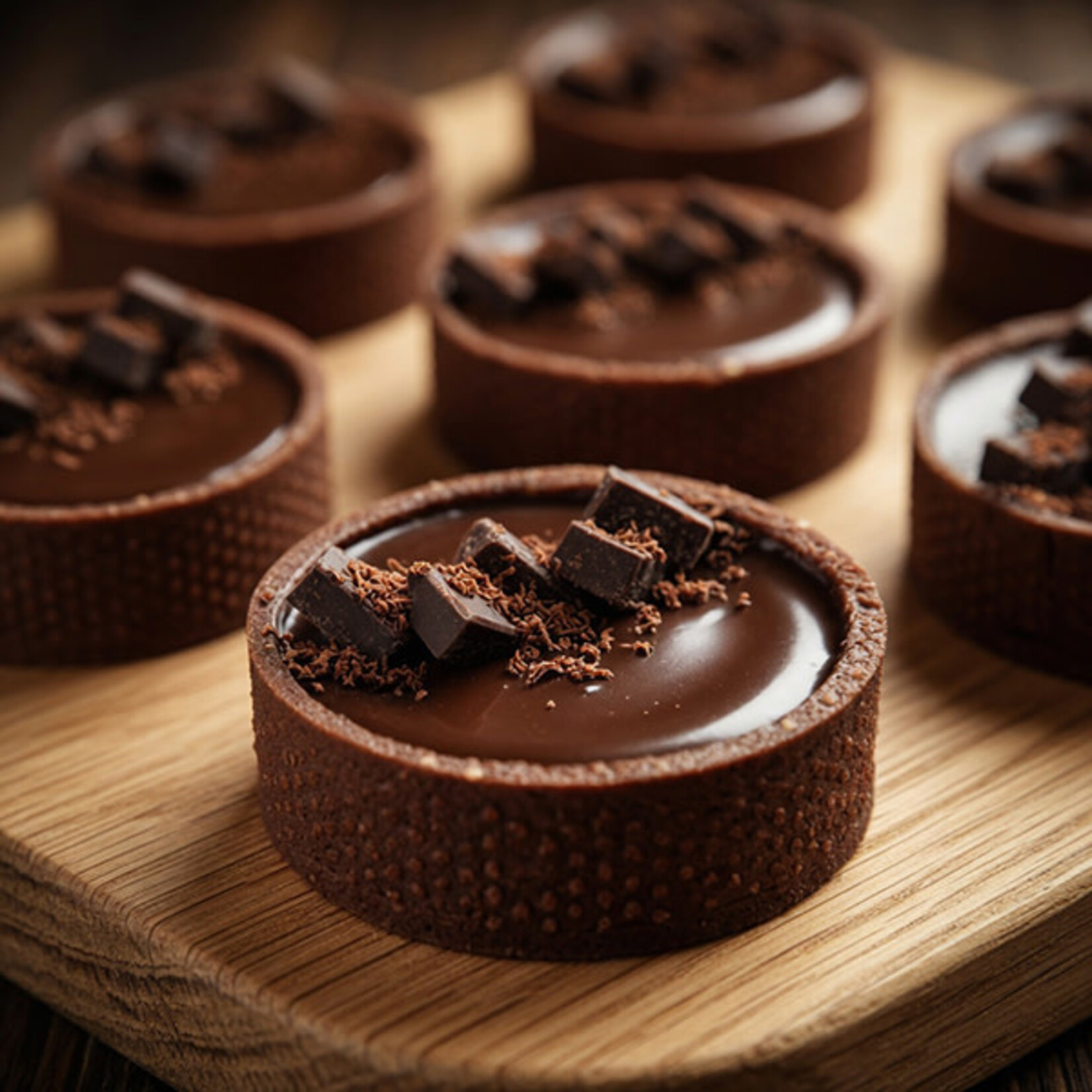Moda Moda - Chocolate Round Tart Shell - 1.9" (144 ct)