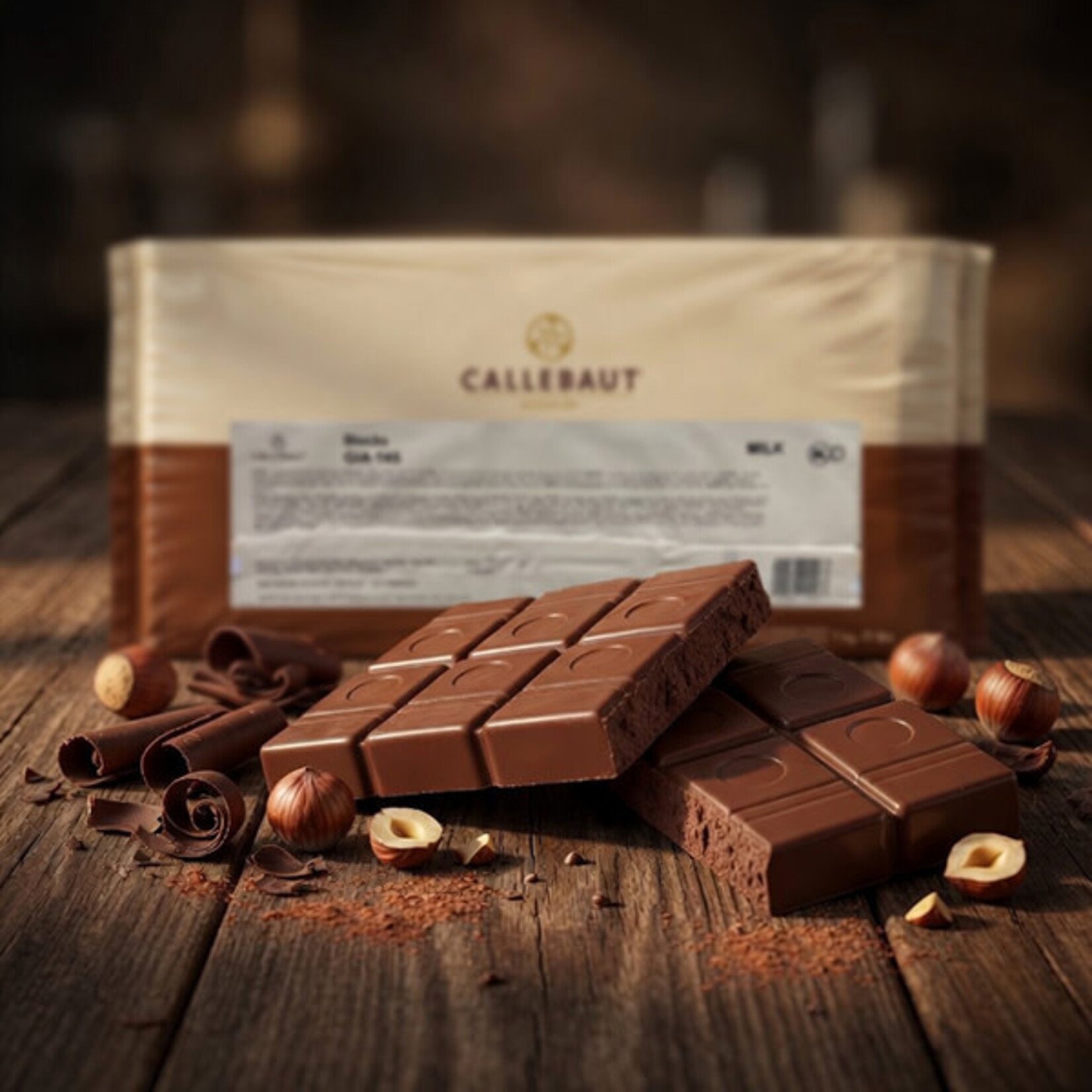 Callebaut Callebaut - Milk Chocolate Hazelnut Gianduja 25% - 11 lb