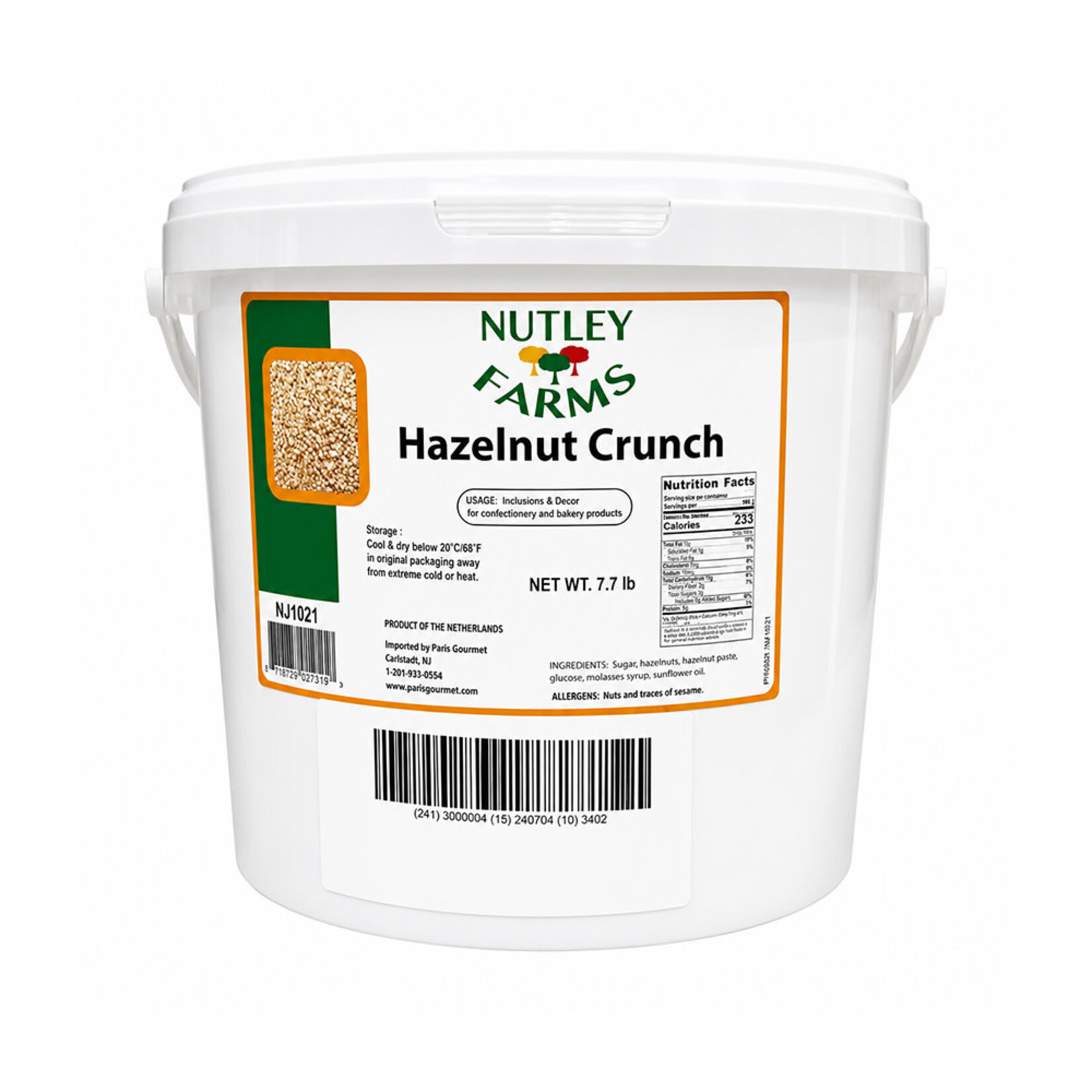 Nutley Farms Nutley Farms - Hazelnut Crunch - 7.7 lb
