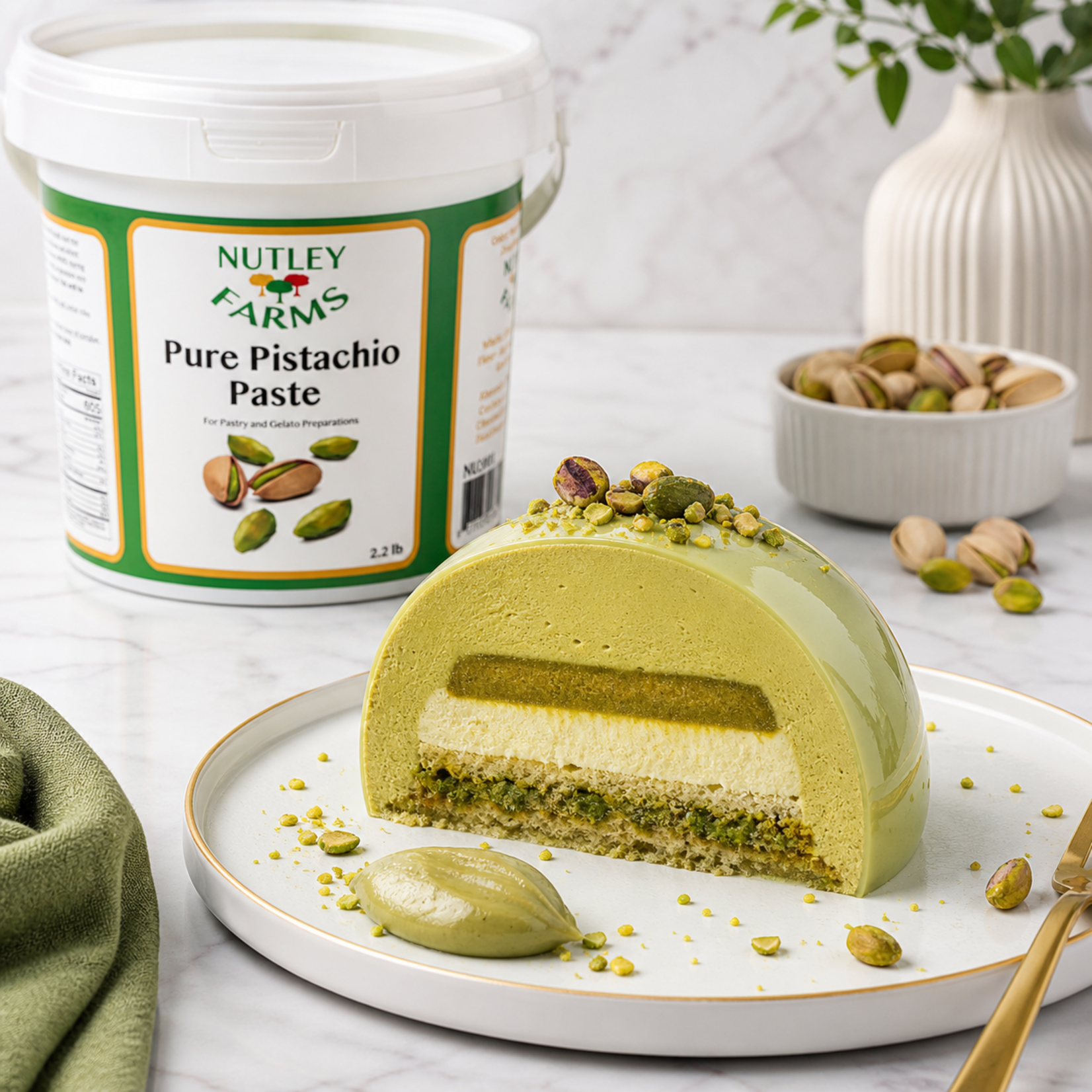 Nutley Farms Nutley Farms - Pistachio Pure Paste - 2.2 lb