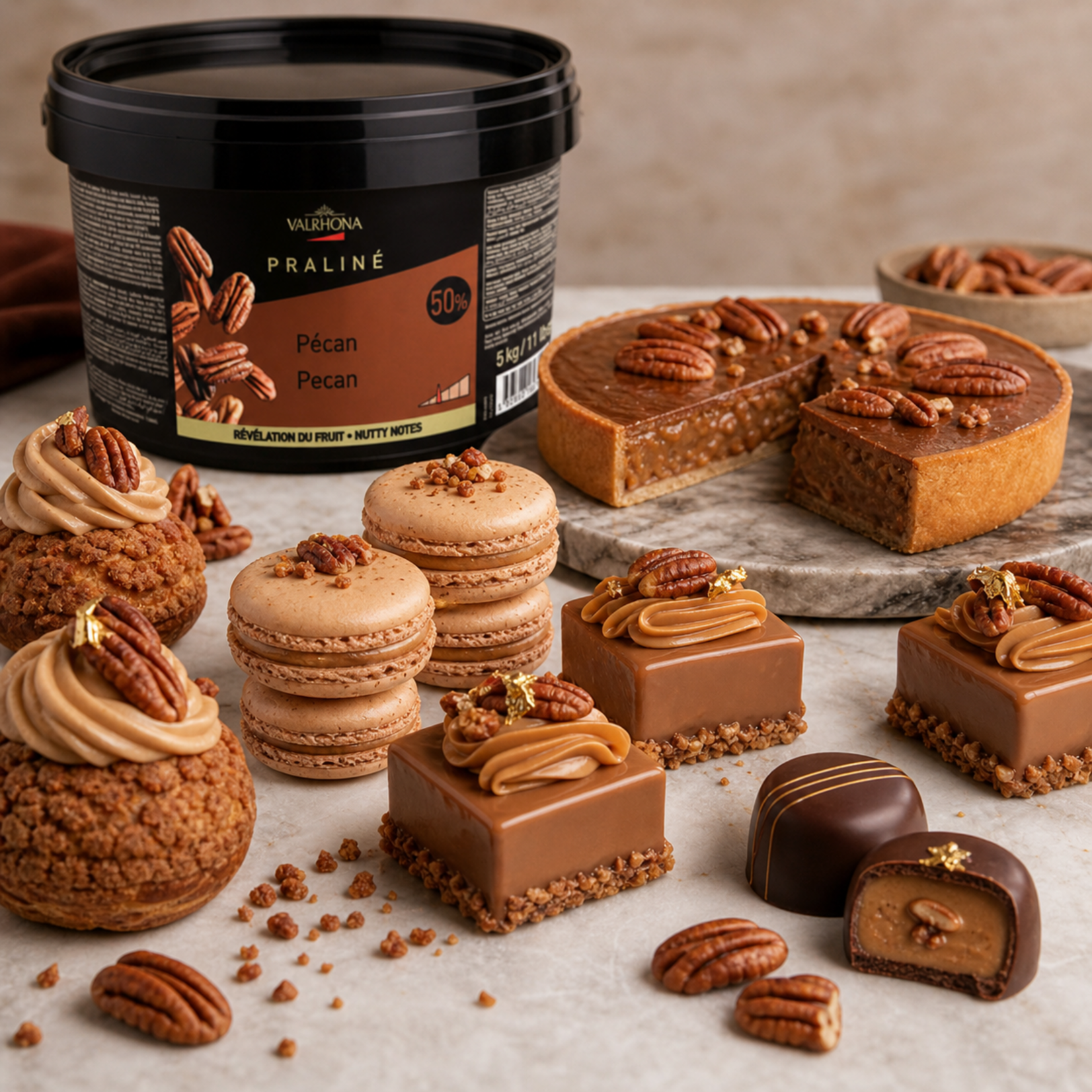 Valrhona Valrhona - Pecan Praline 50% - 11 lb