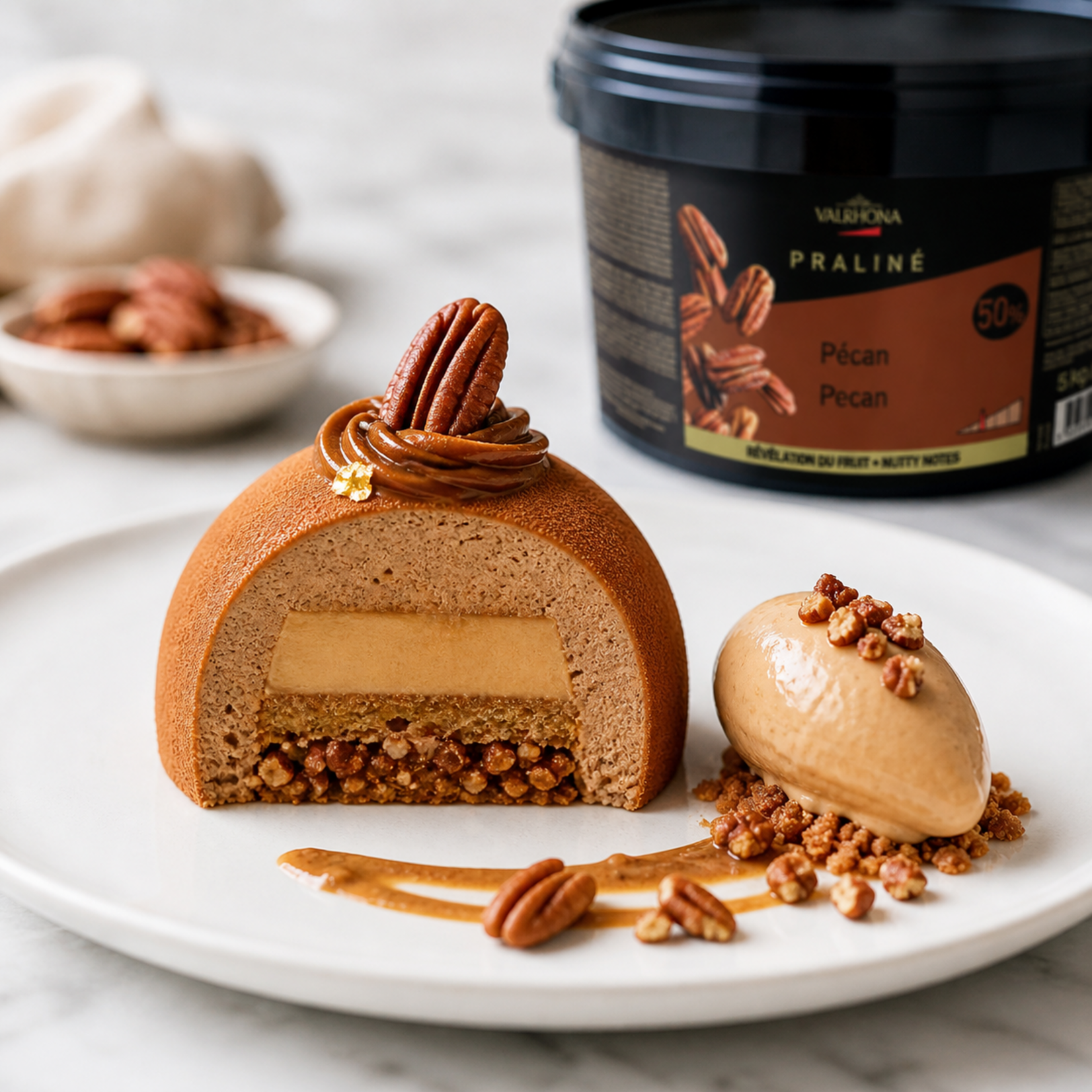 Valrhona Valrhona - Pecan Praline 50% - 11 lb
