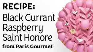 Black Currant Raspberry Saint Honore