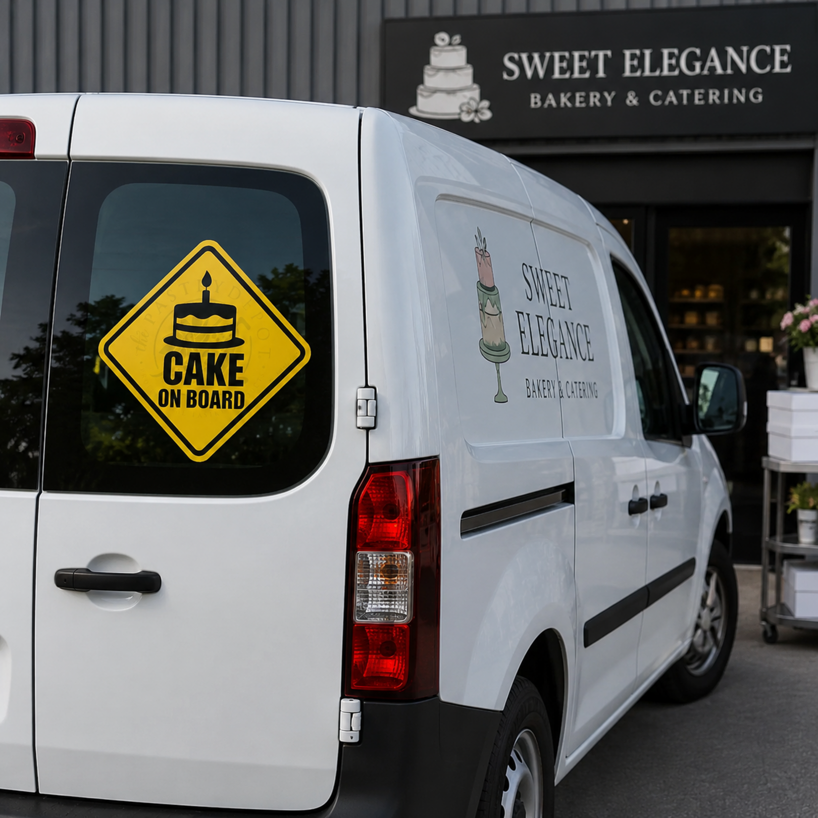 Pastry Depot Pastry Depot - Cake On Board Window Decal